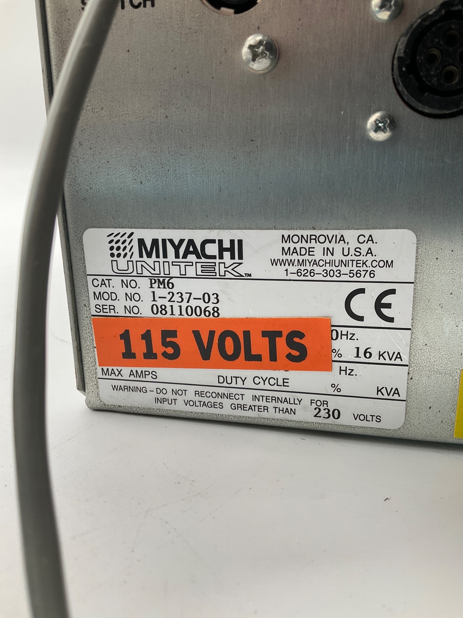 Miyachi Unitek 1-237-03 Phasemaster 6 AC Weld Controller USED 6