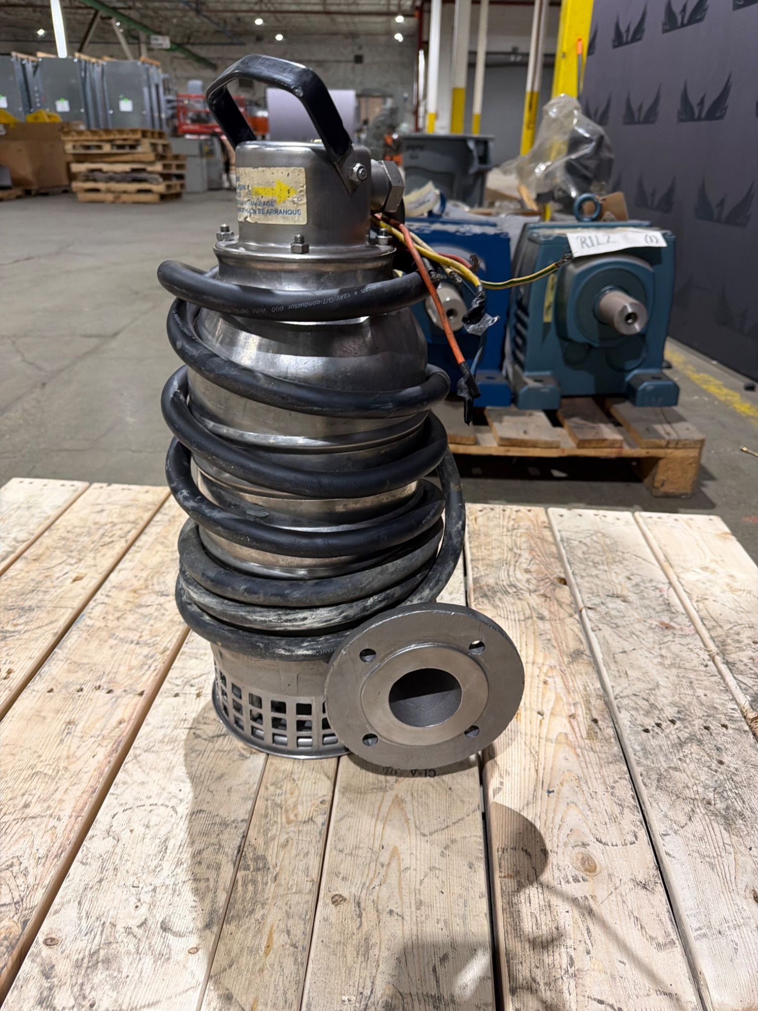 FLYGT 3060.390 Stainless Steel Submersible Wastewater Pump USED 3