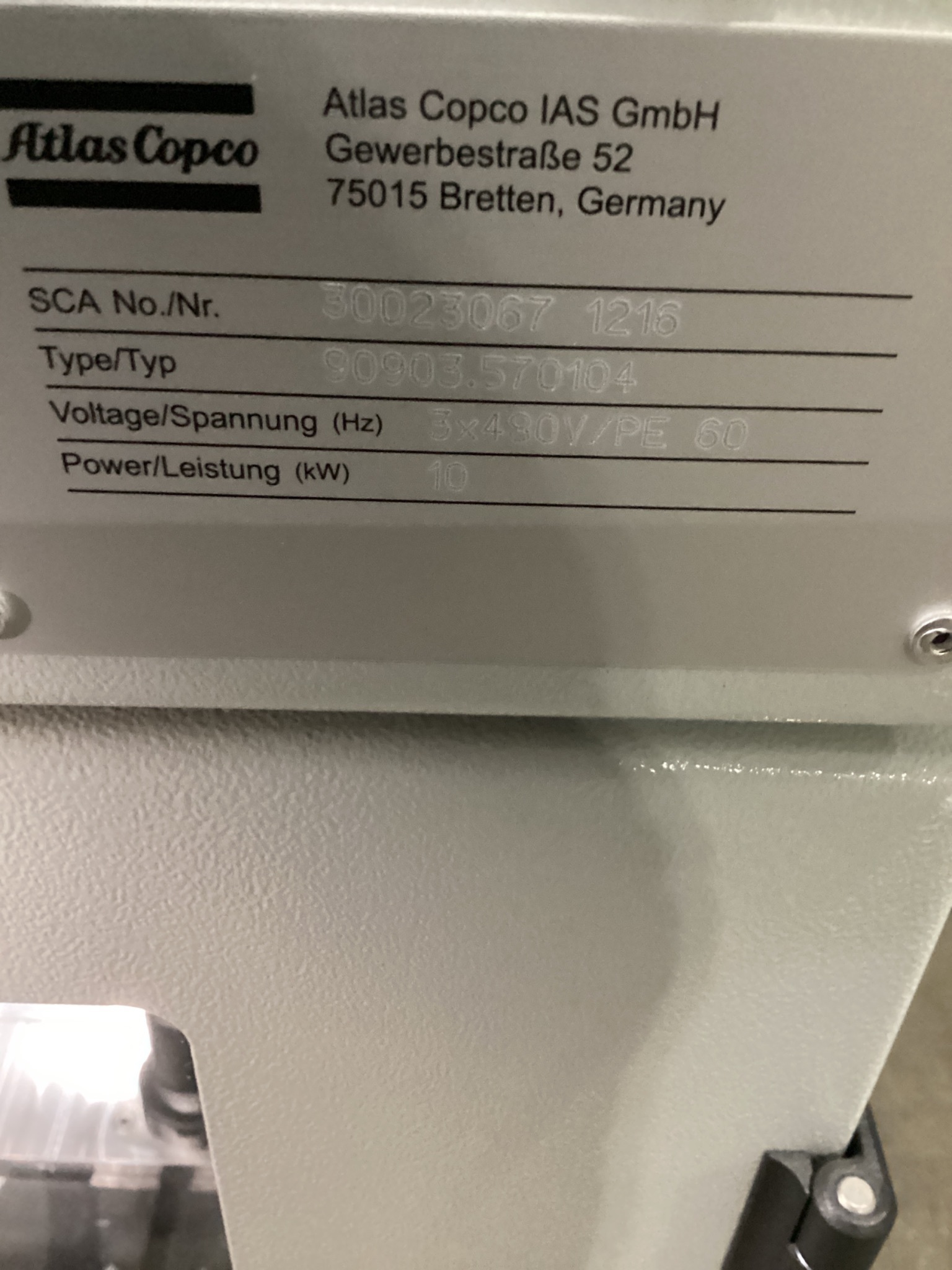 Atlas Copco IAS 90903.570104 Adhesive Dispensing Control System USED 1