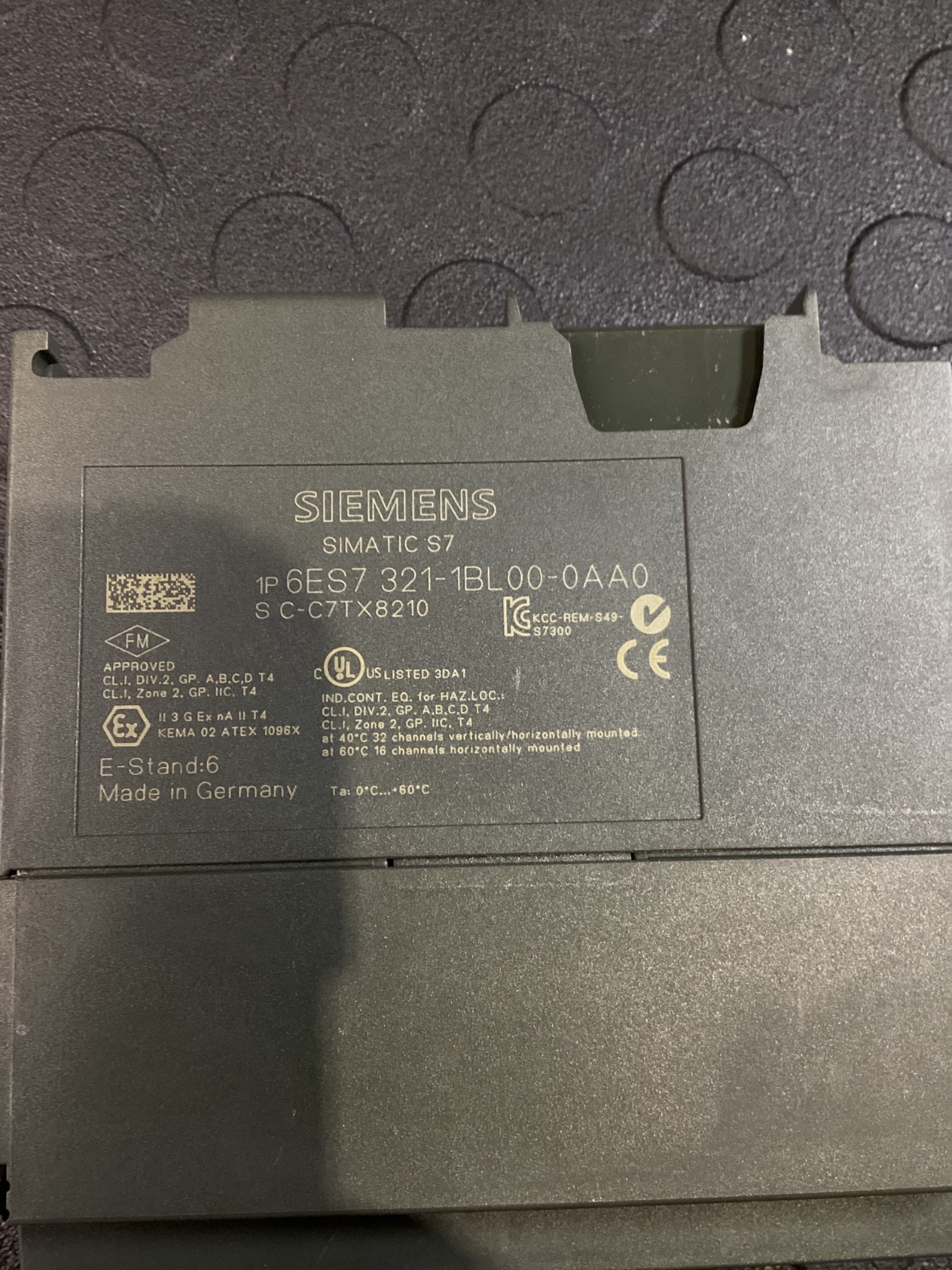Siemens 6ES7 321-1BL00-0AA0 SIMATIC S7 Digital Input Module USED 2
