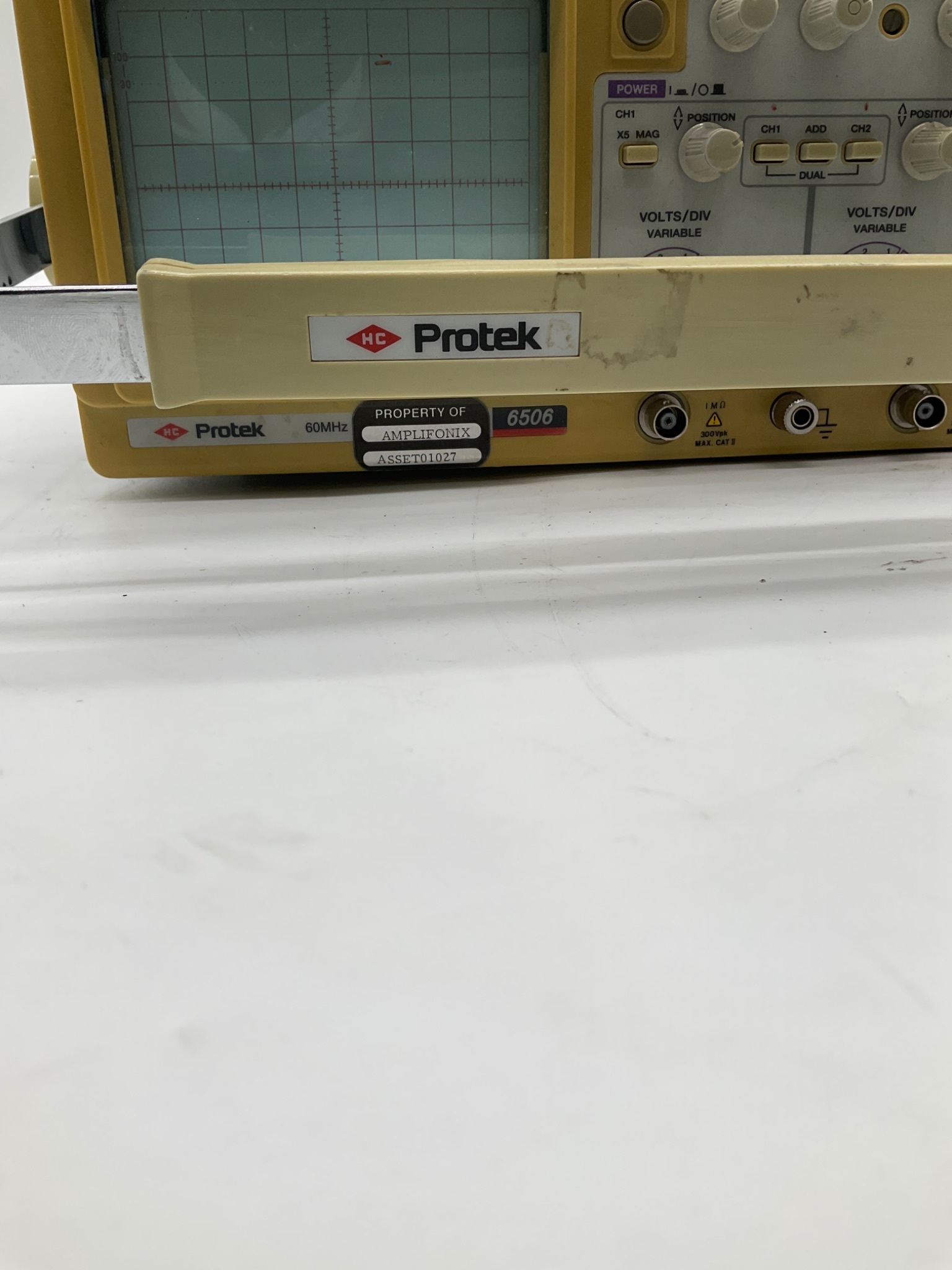 Protek 6506 60MHz Dual Trace Analog Oscilloscope USED 1