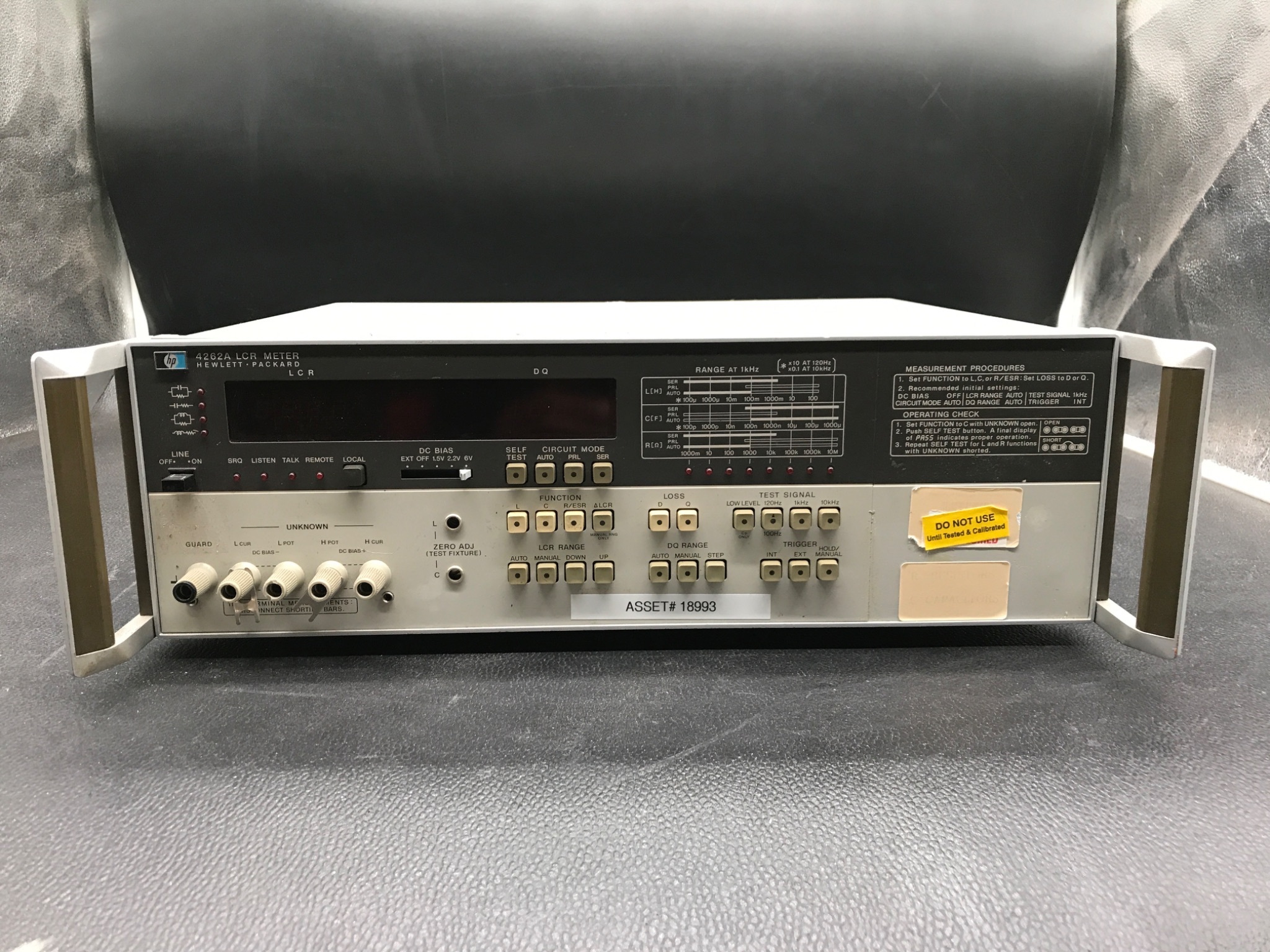 Hewlett-Packard 4262A LCR Meter USED 0
