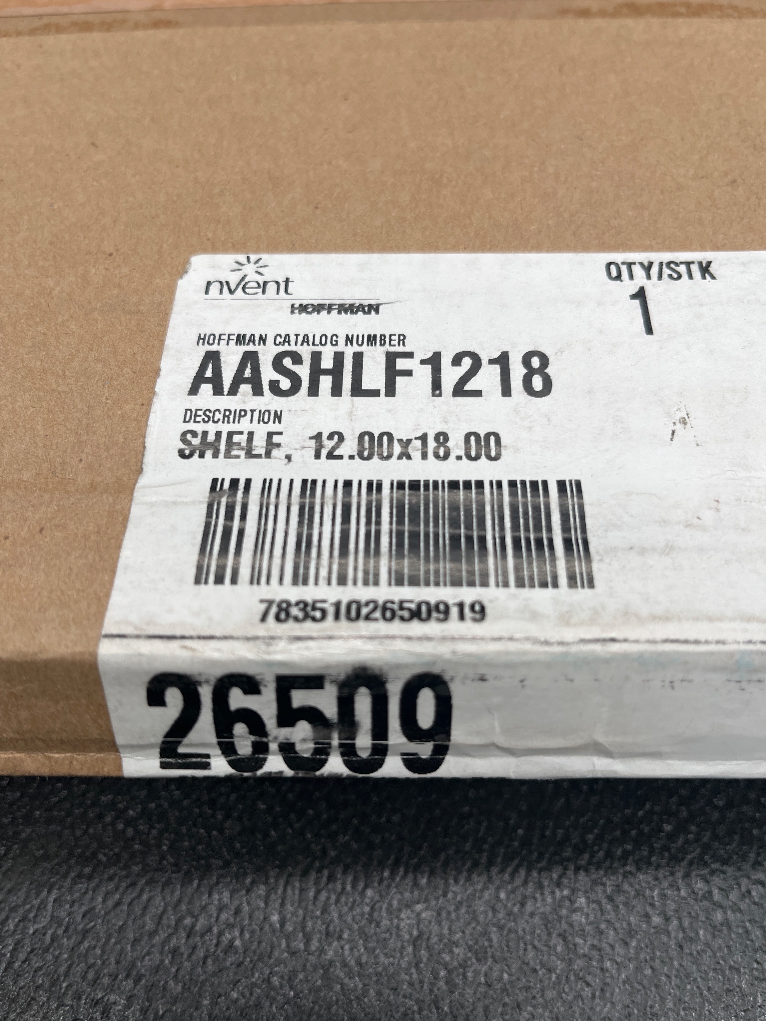NVENT HOFFMAN AASHLF1218 Shelf 12.00x18.00 NEW 3