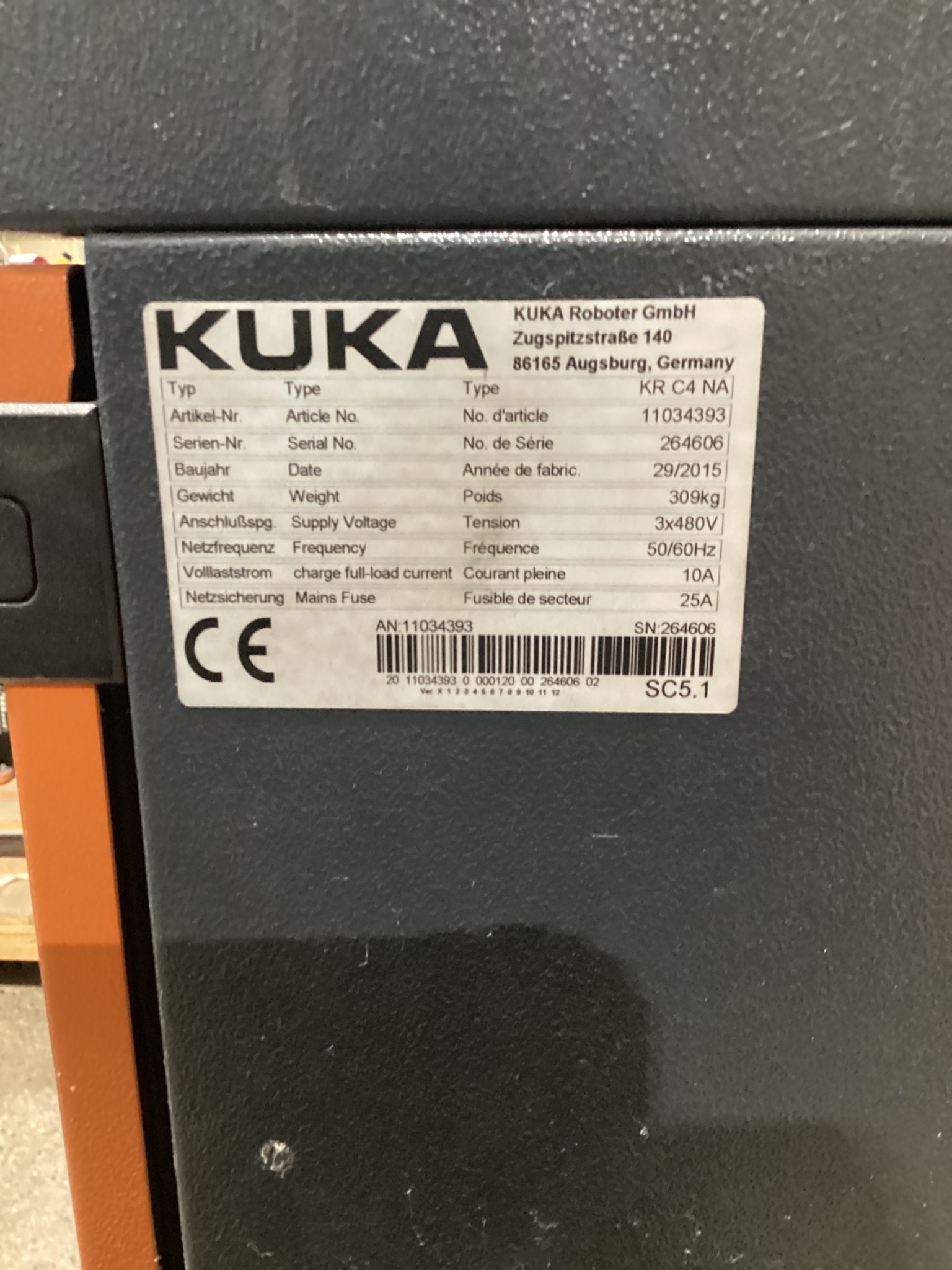 KUKA KR16 L6-2 w/ KR C4 Controls & TT3A Reamer NEW 10