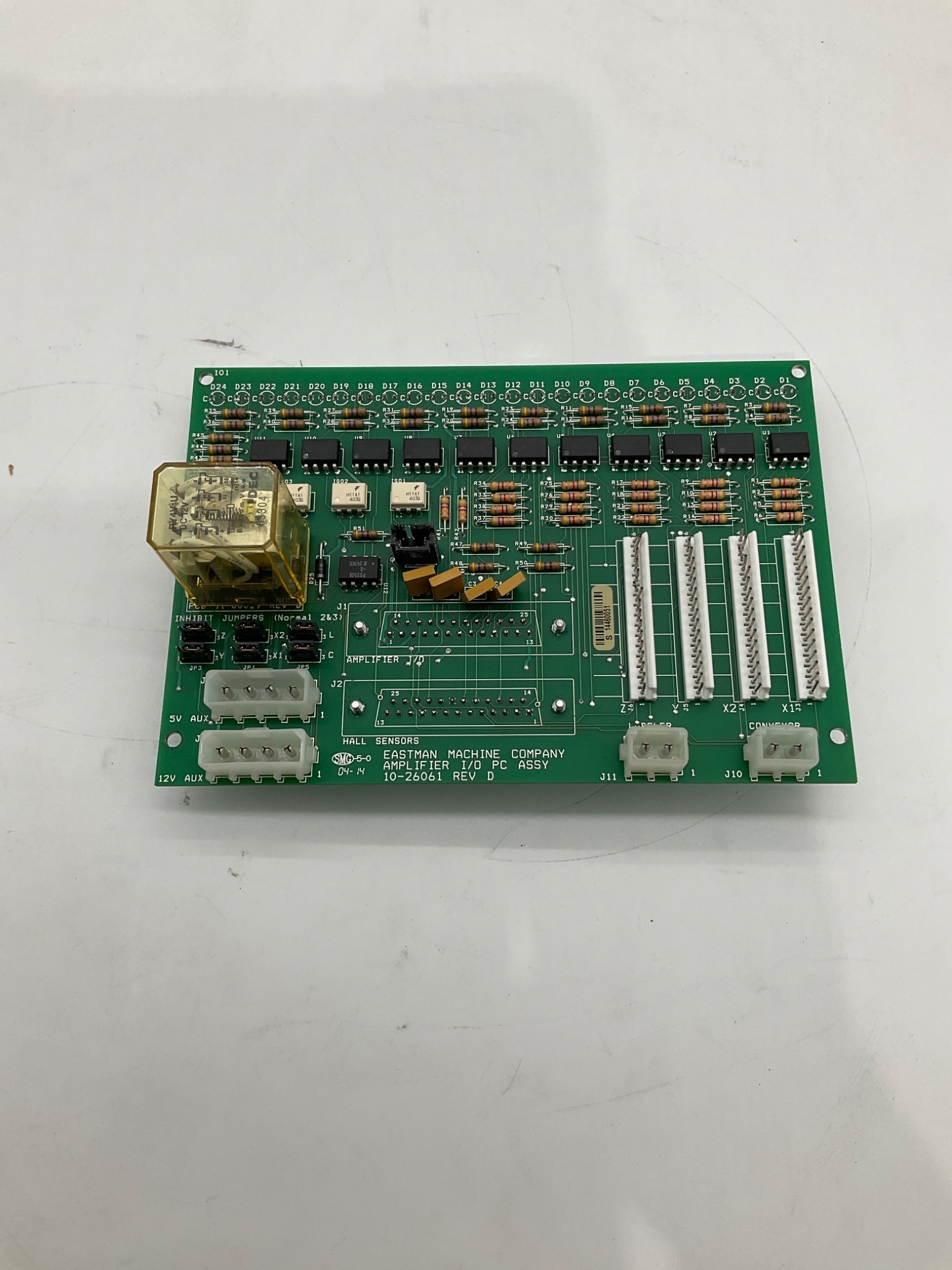 Eastman 10-26061 Amplifier I/O Board Rev D USED 0