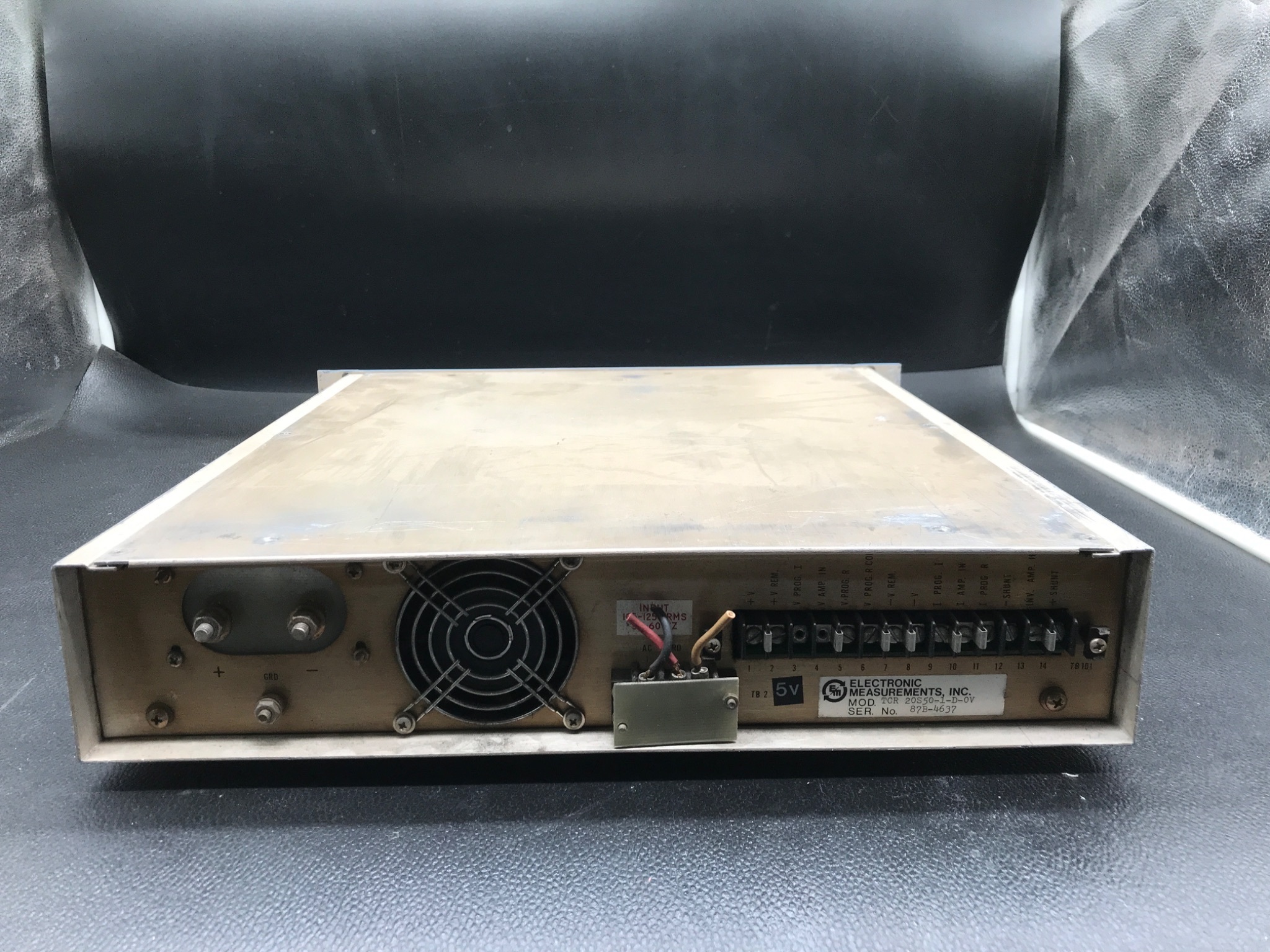 Electronic Measurements Inc. TCR 20S50-1-D-0V TCR Power Supply USED 3