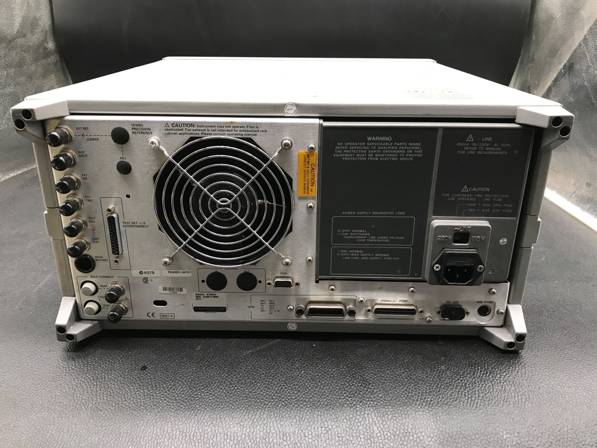 Agilent 8753ES S-Parameter Network Analyzer 30kHz-3GHz FOR PARTS ONLY 2