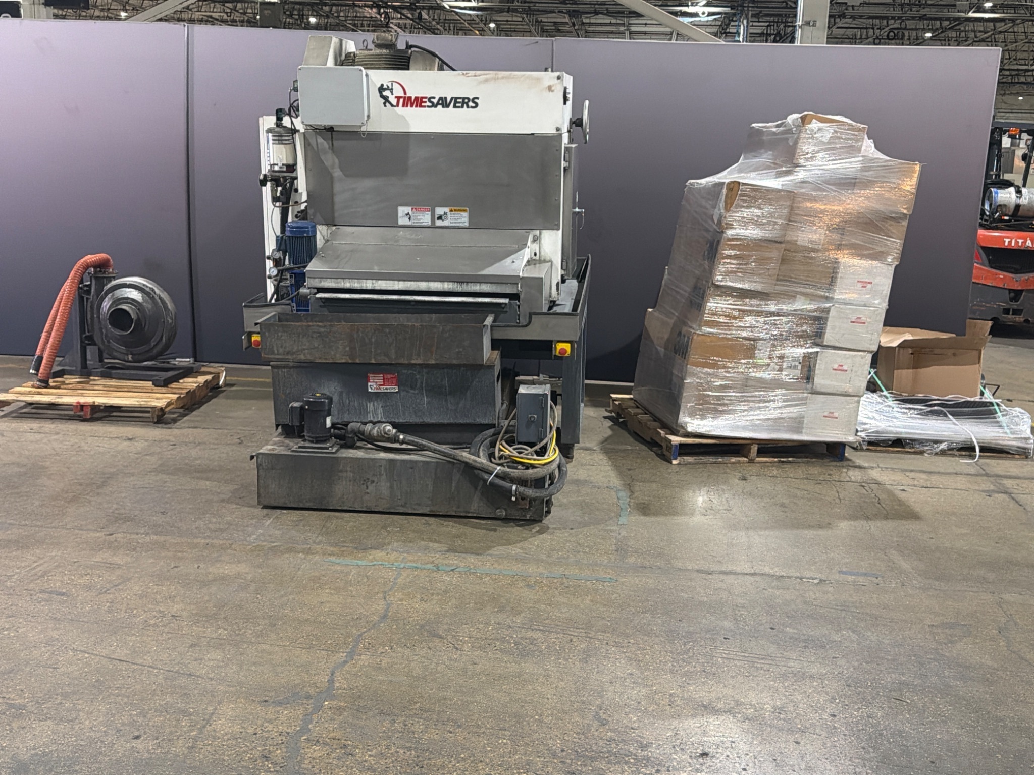 Timesavers Lynx 37MWT-D-60 Wet Abrasive Finishing Machine w/ PFA-240-3 Blower USED 0
