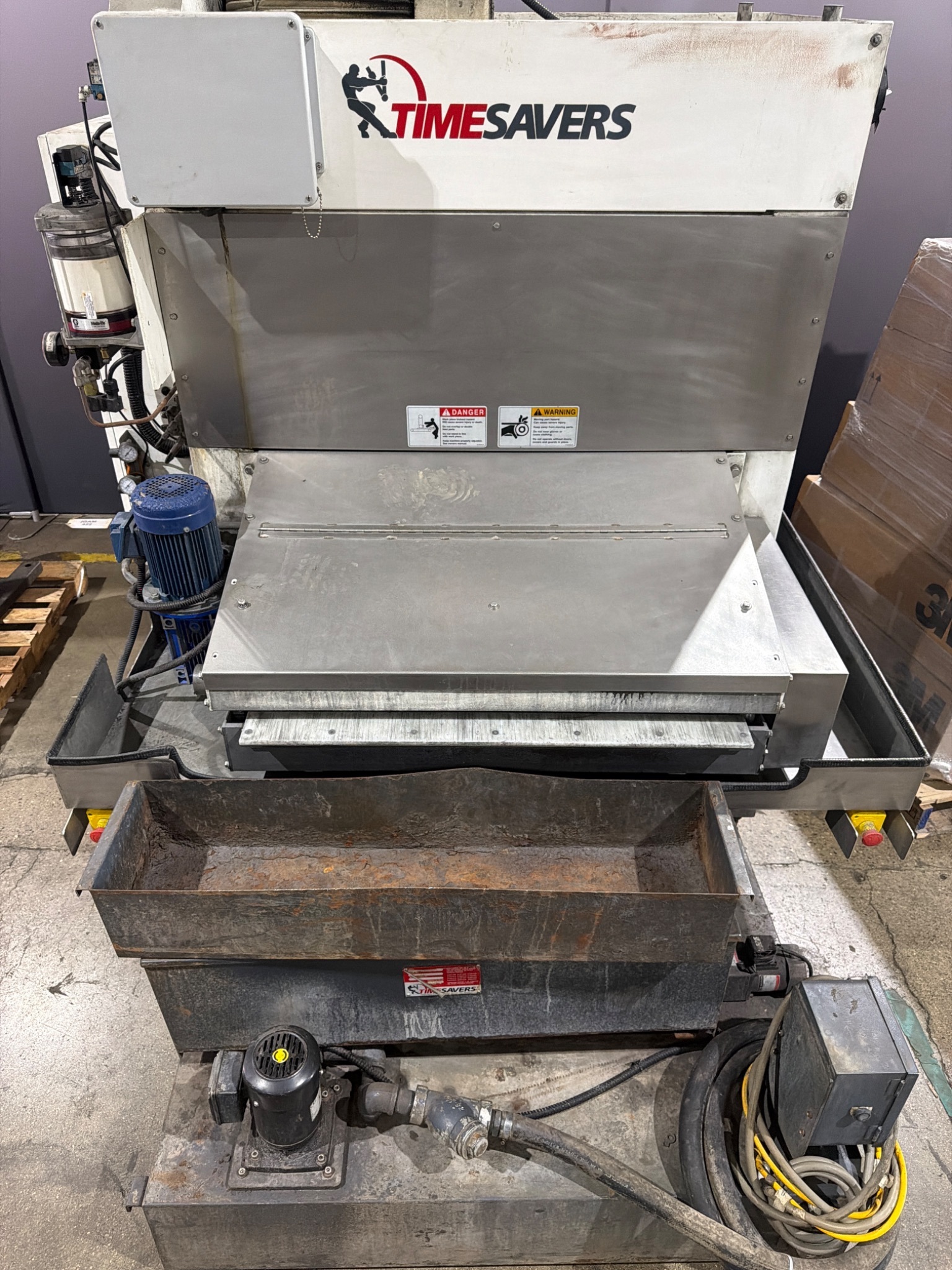 Timesavers Lynx 37MWT-D-60 Wet Abrasive Finishing Machine w/ PFA-240-3 Blower USED 4