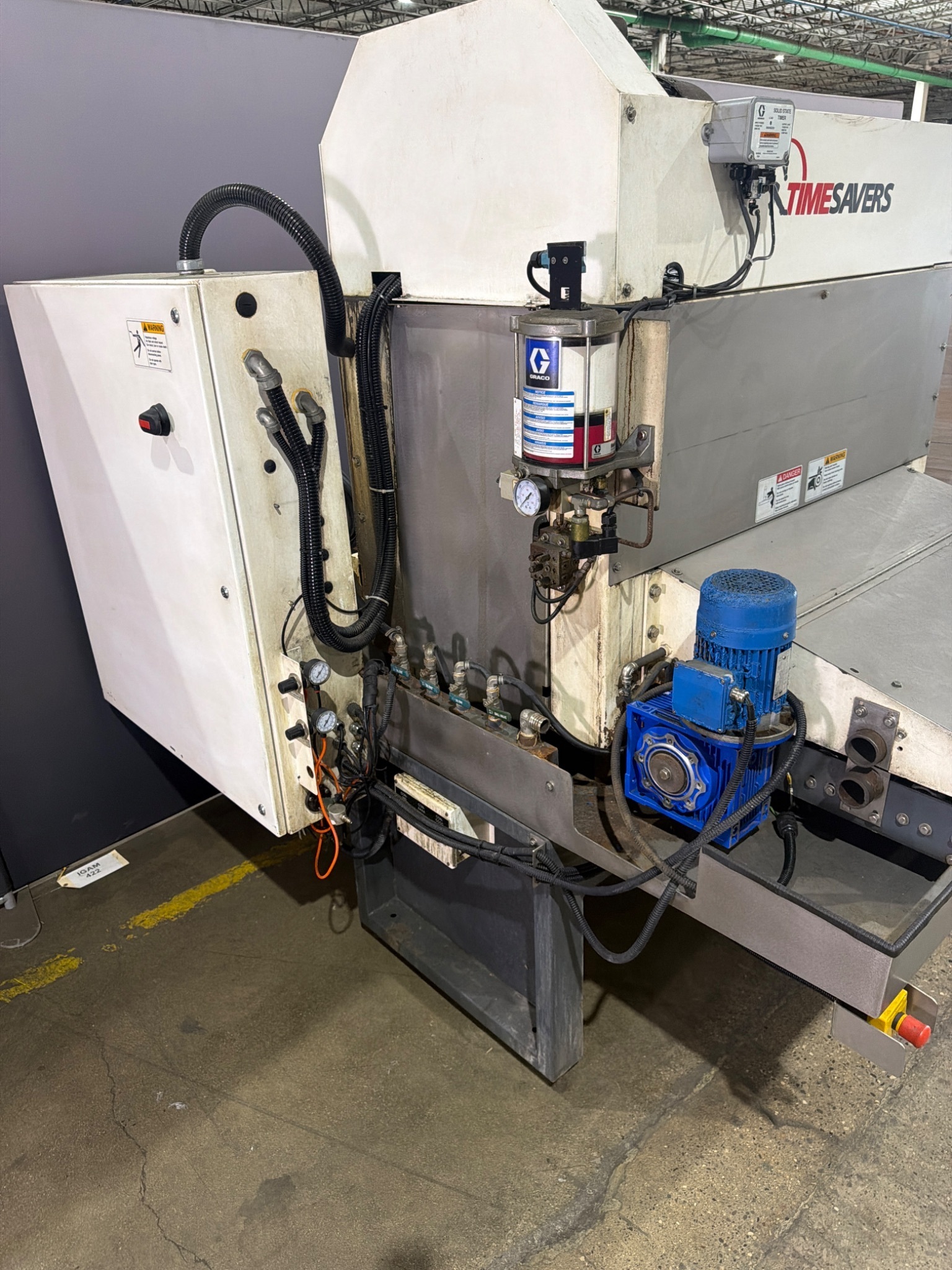 Timesavers Lynx 37MWT-D-60 Wet Abrasive Finishing Machine w/ PFA-240-3 USED 2