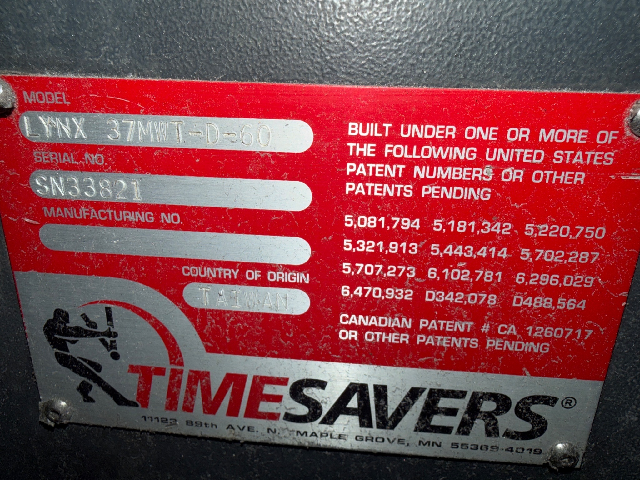 Timesavers Lynx 37MWT-D-60 Wet Abrasive Finishing Machine w/ PFA-240-3 USED 5