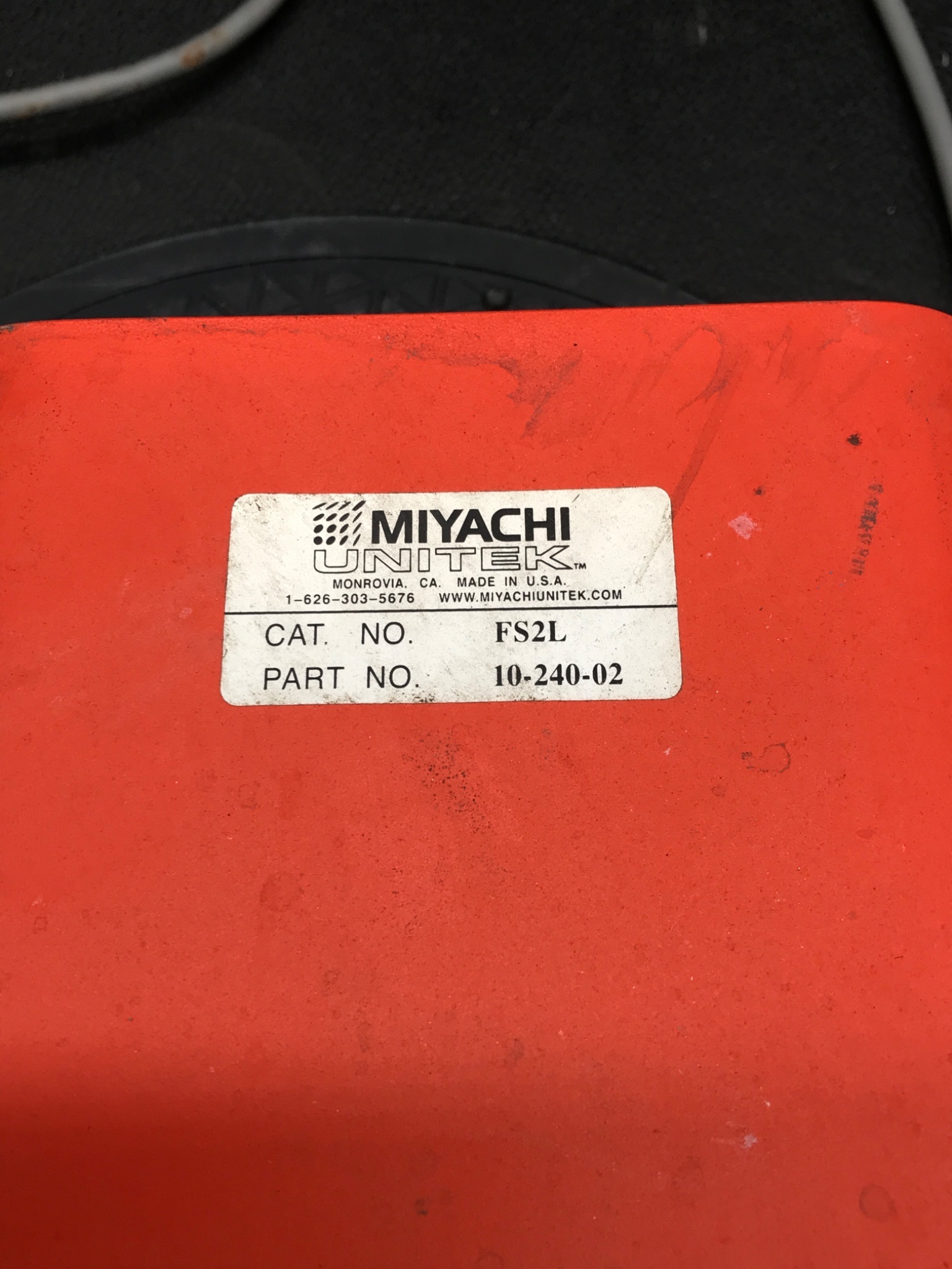 Miyachi Unitek FS2L Foot Switch 10-240-02 USED 5