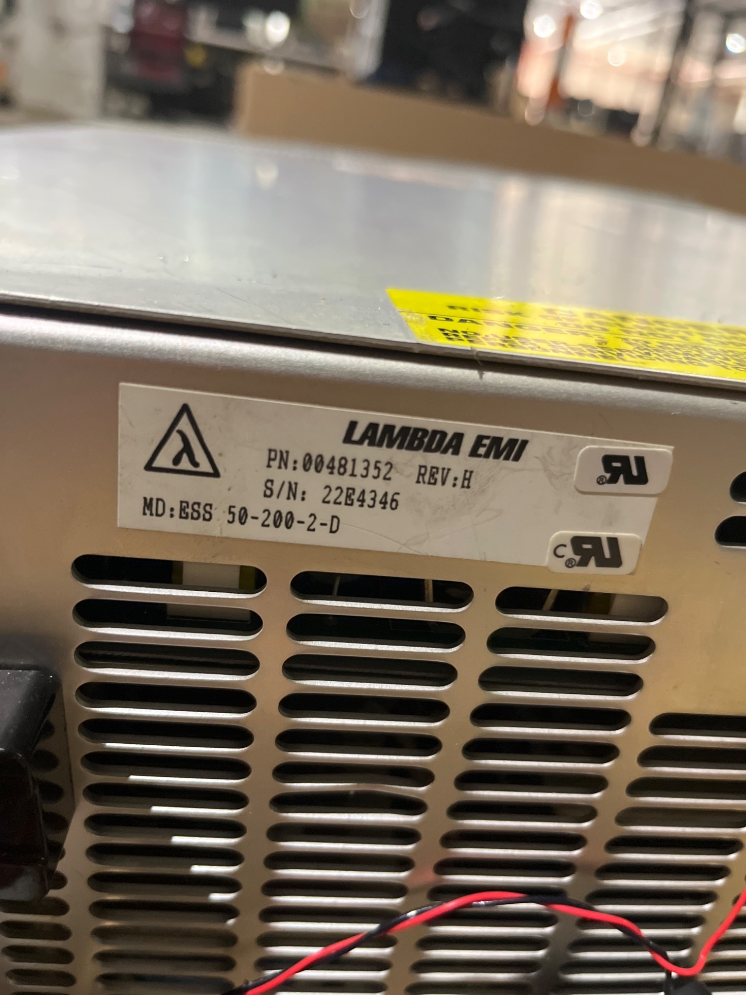 Lambda EMI ESS 50-200-2-D DC Power Supply USED 8