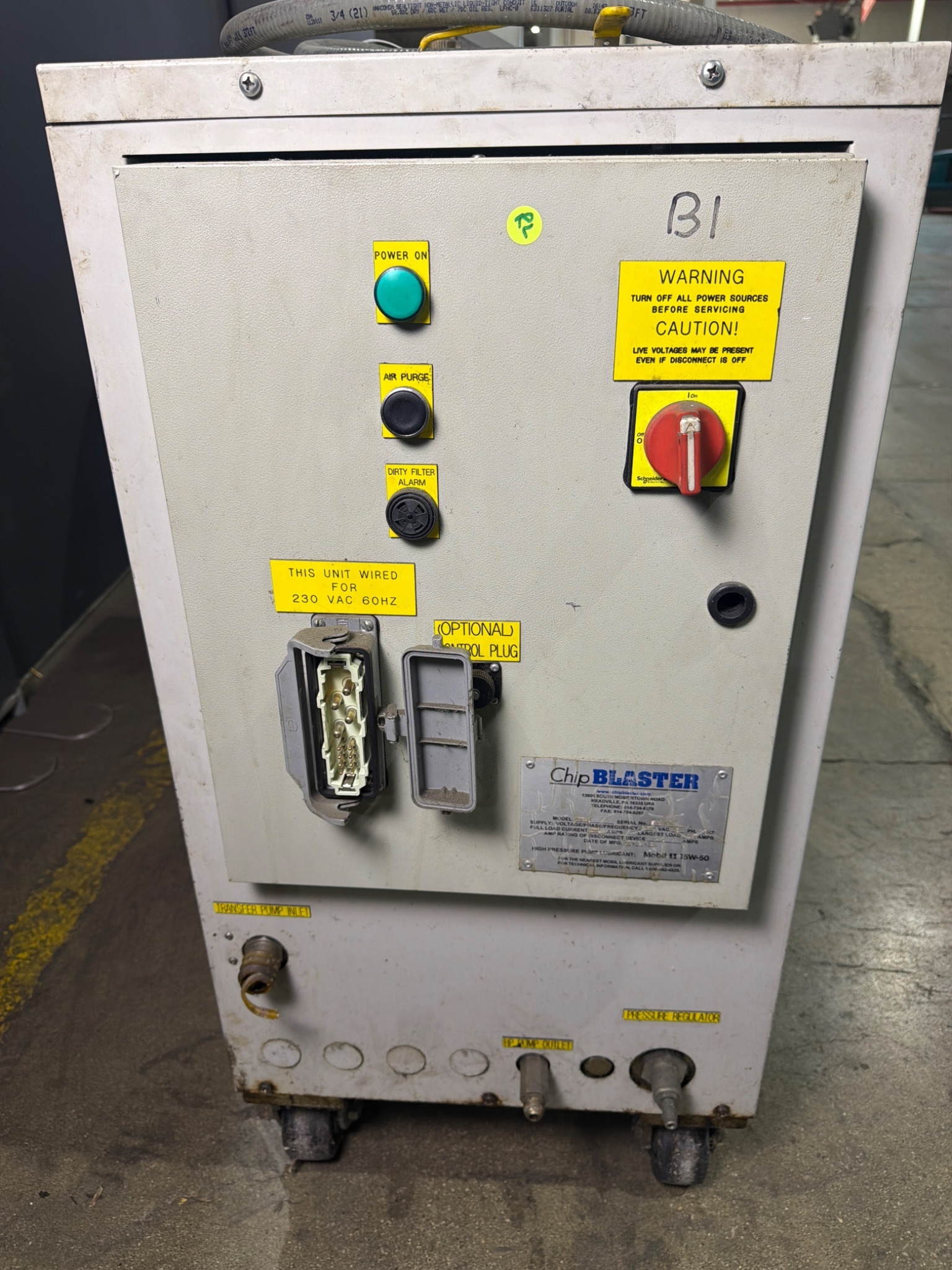 CHIPBLASTER D30 High-Pressure Coolant System USED 2