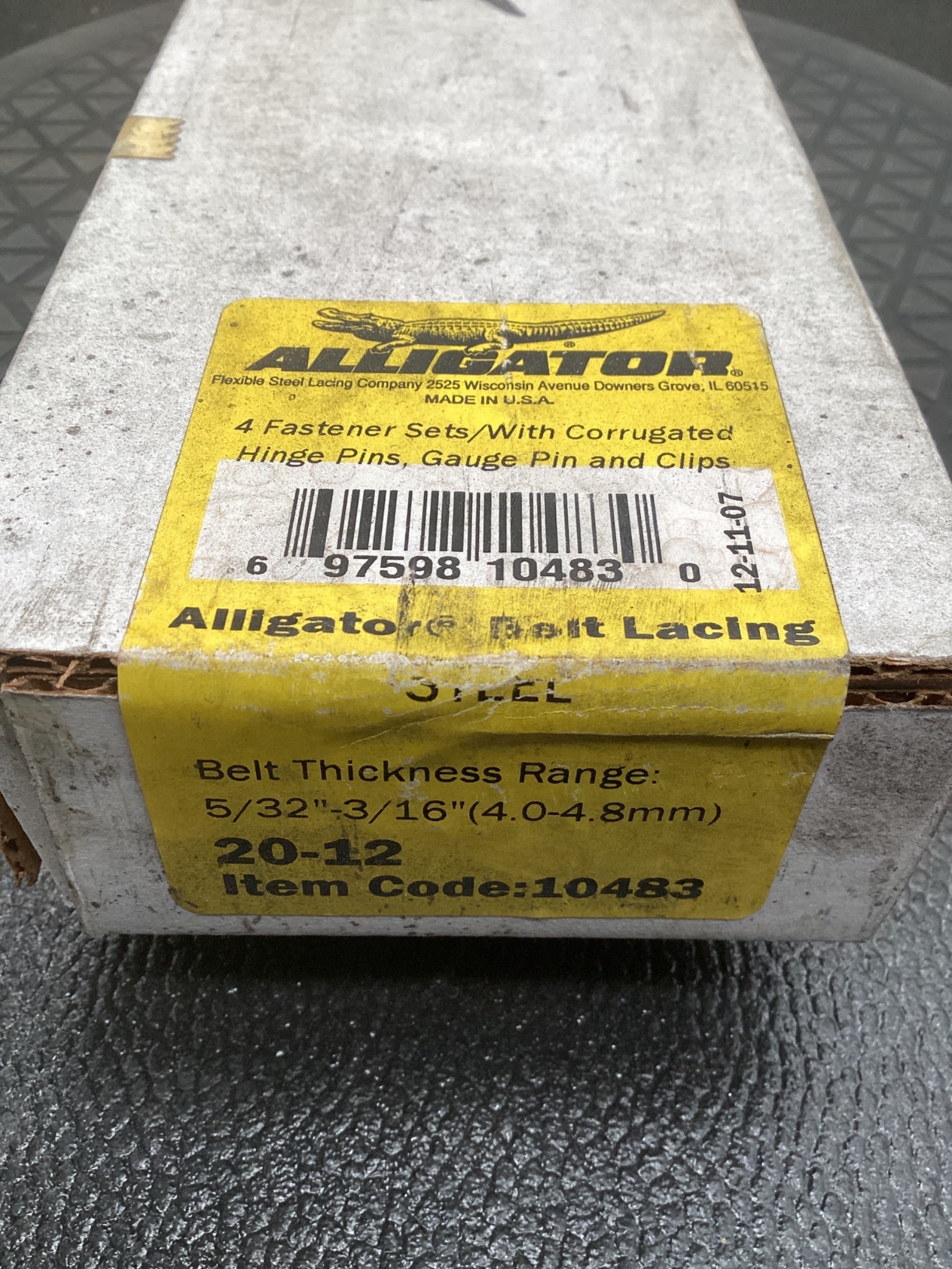 Flexco Alligator 10483 Conveyor Belt Lacing Fastener Set NEW 2