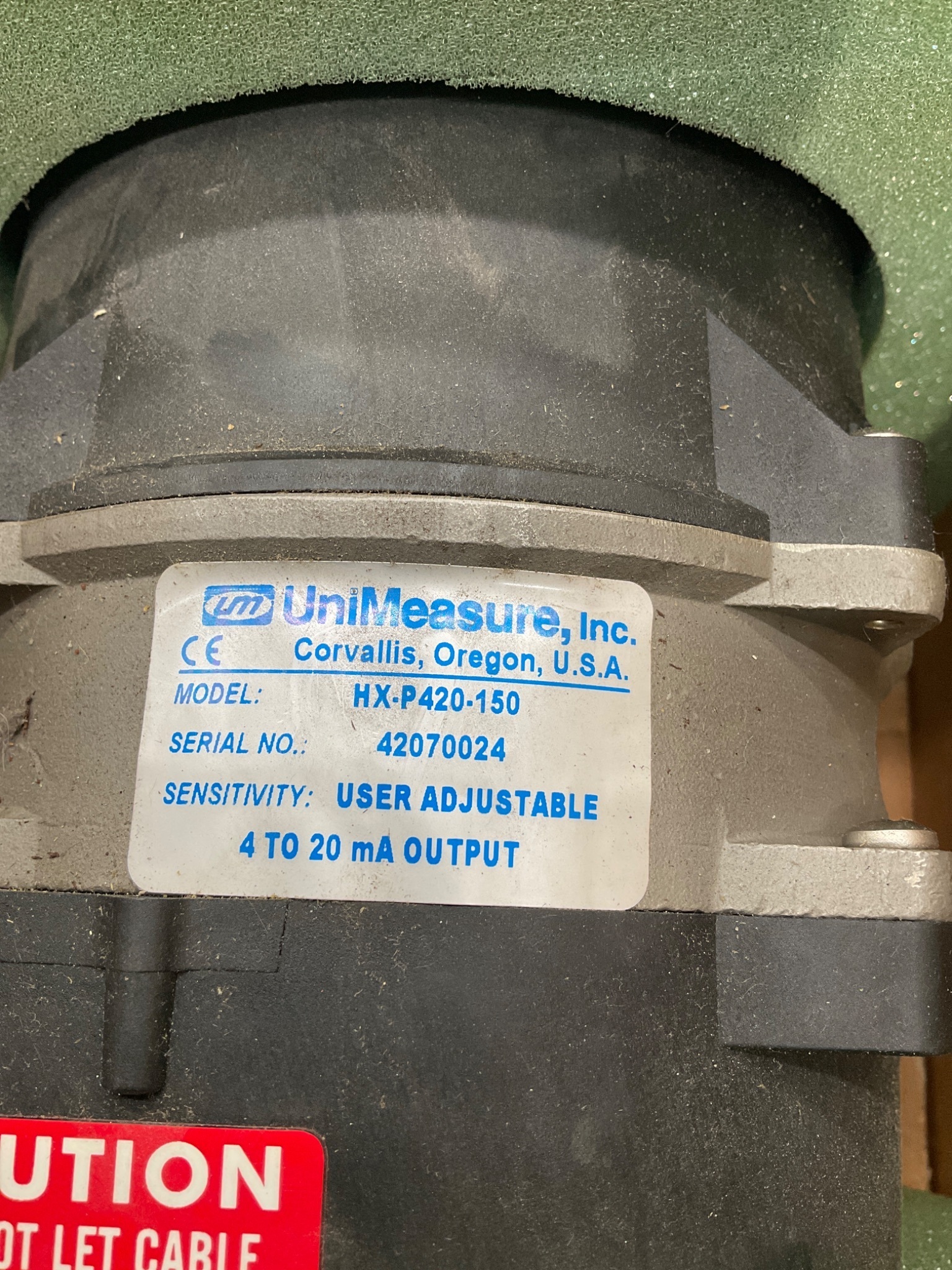 UniMeasure HX-P420-150 Cable Extension Position Transducer 4-20mA USED 2