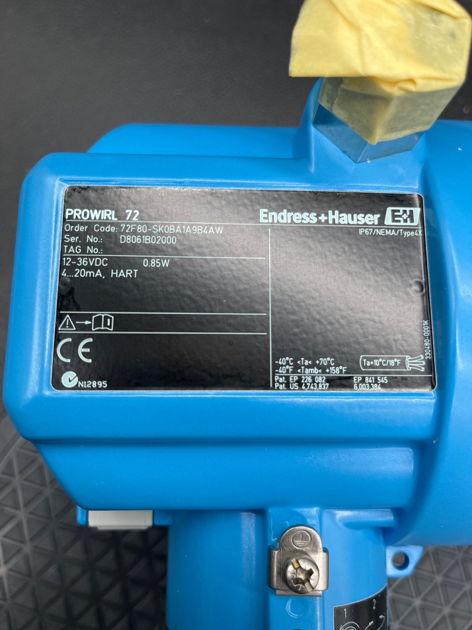 Endress+Hauser Prowirl 72 Vortex Flowmeter NEW 5