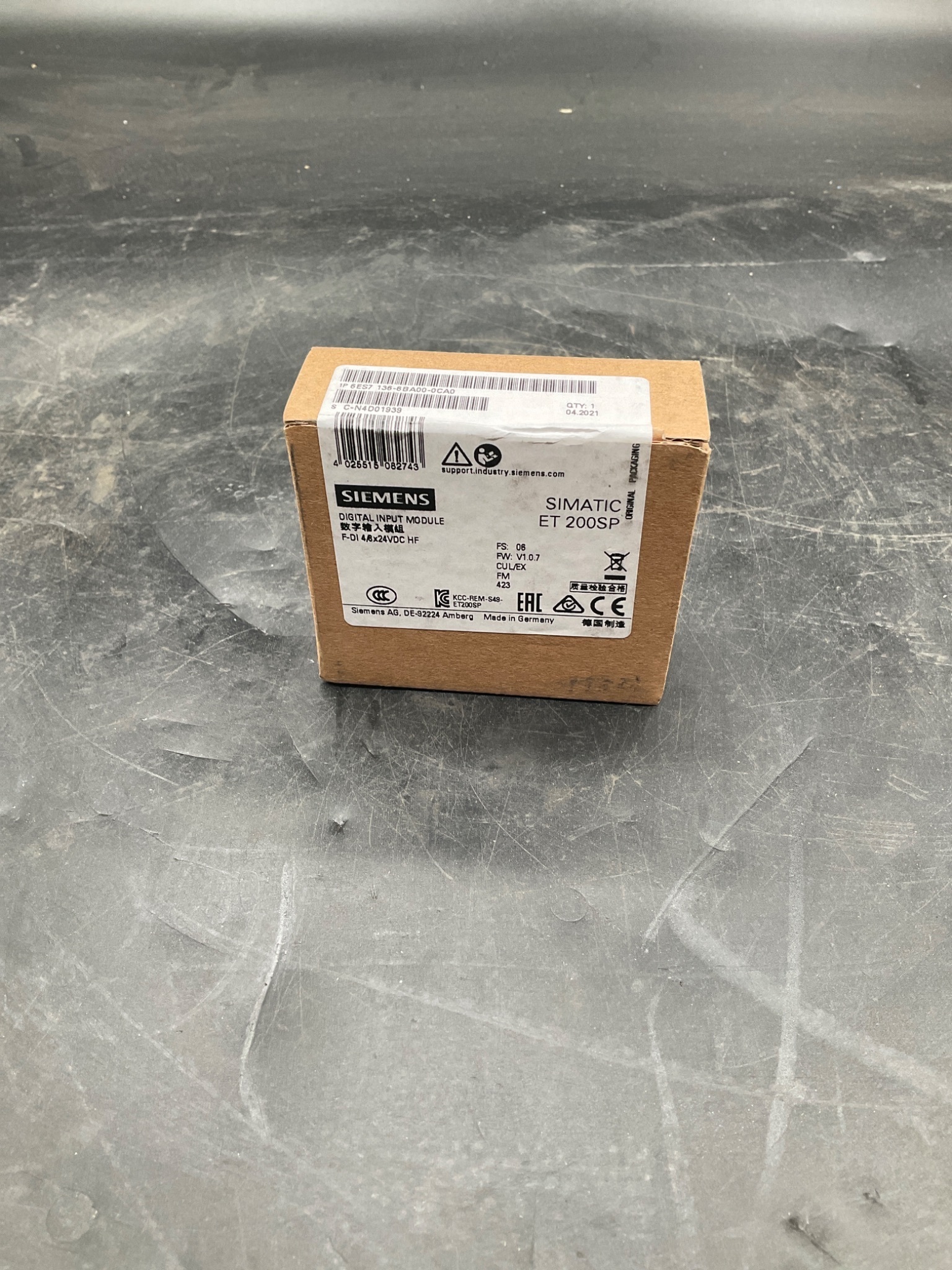 SIEMENS 6ES7 136-6BA00-0CA0 Digital Input Module SIMATIC ET 200SP NEW 0