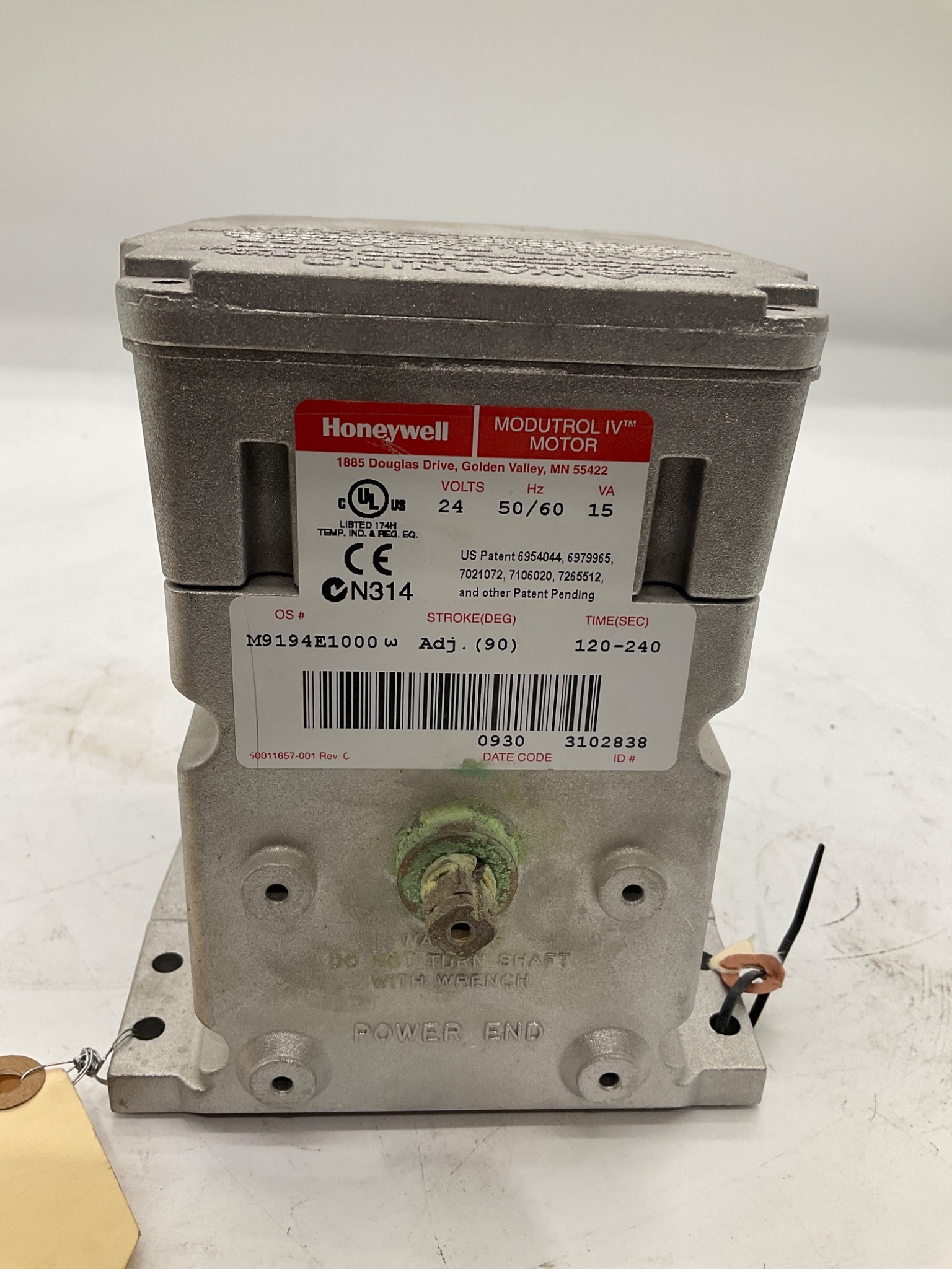 HONEYWELL M9194E1000 Modutrol IV Actuator USED 0