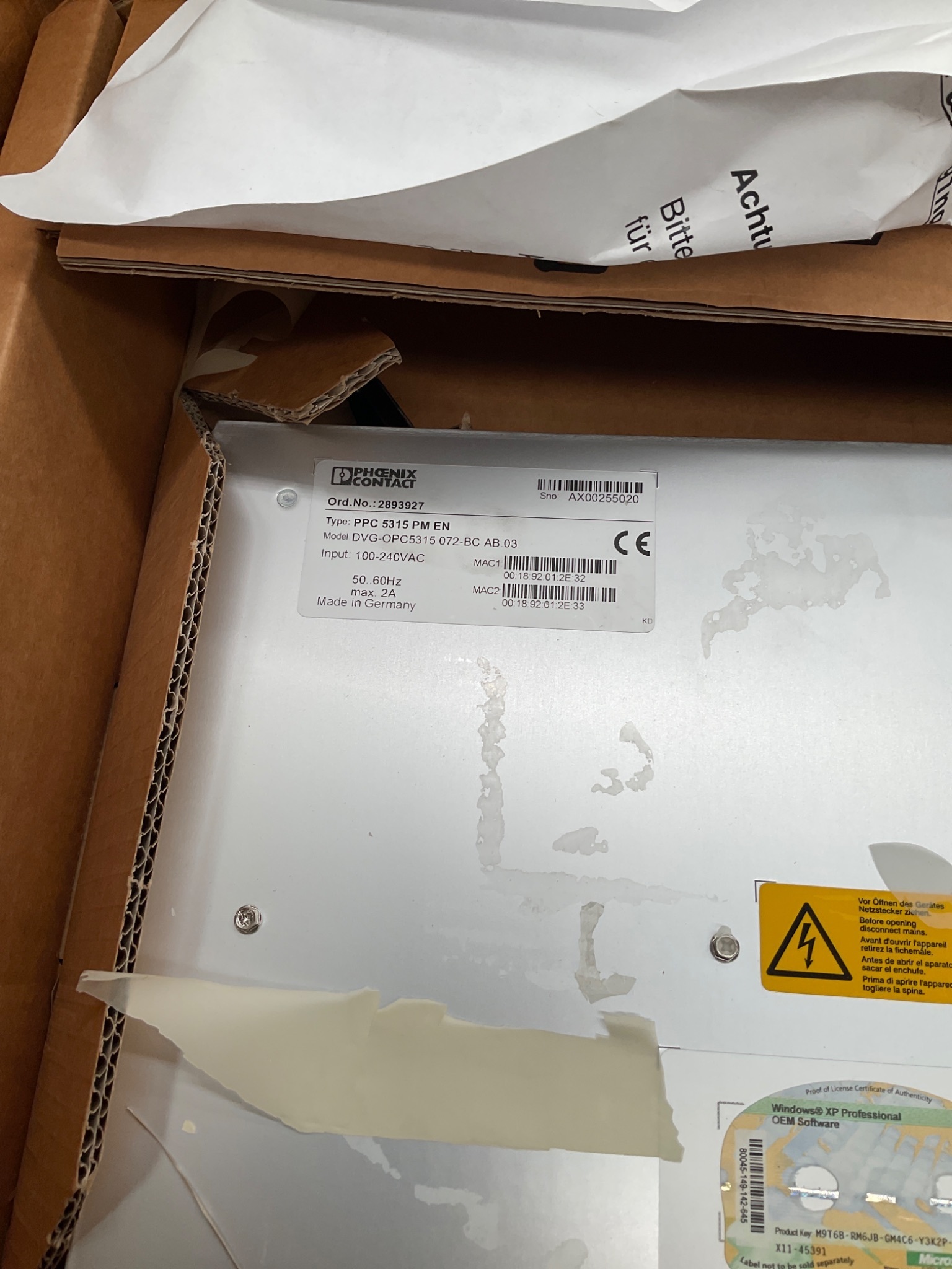 PHOENIX CONTACT PPC 5315 PM EN Industrial Panel PC NEW 2