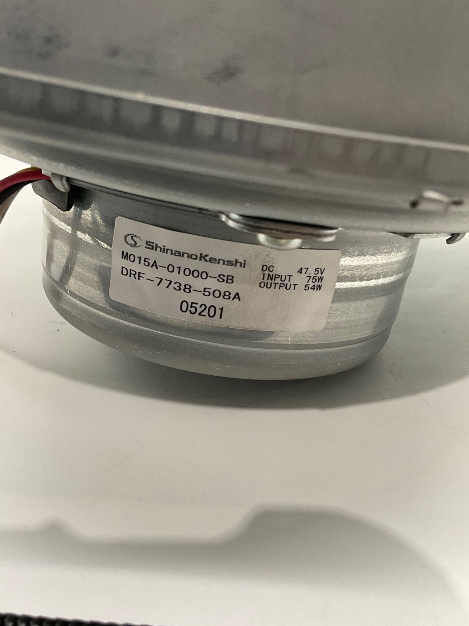 SHINANO KENSHI M015A-01000-SB Combustion Fan Motor Assembly USED. 5