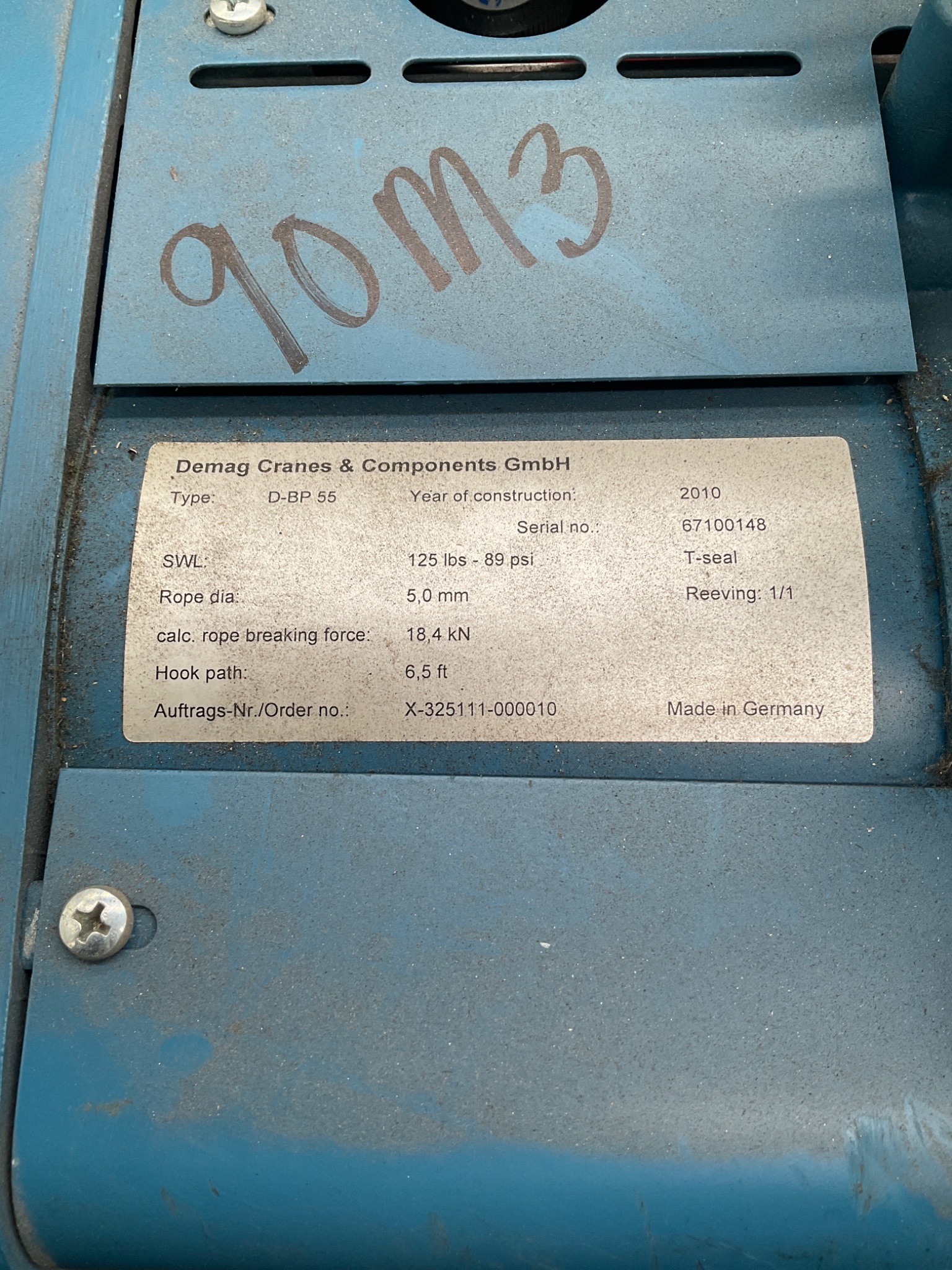 Demag D-BP 55 Air Balancer USED 0