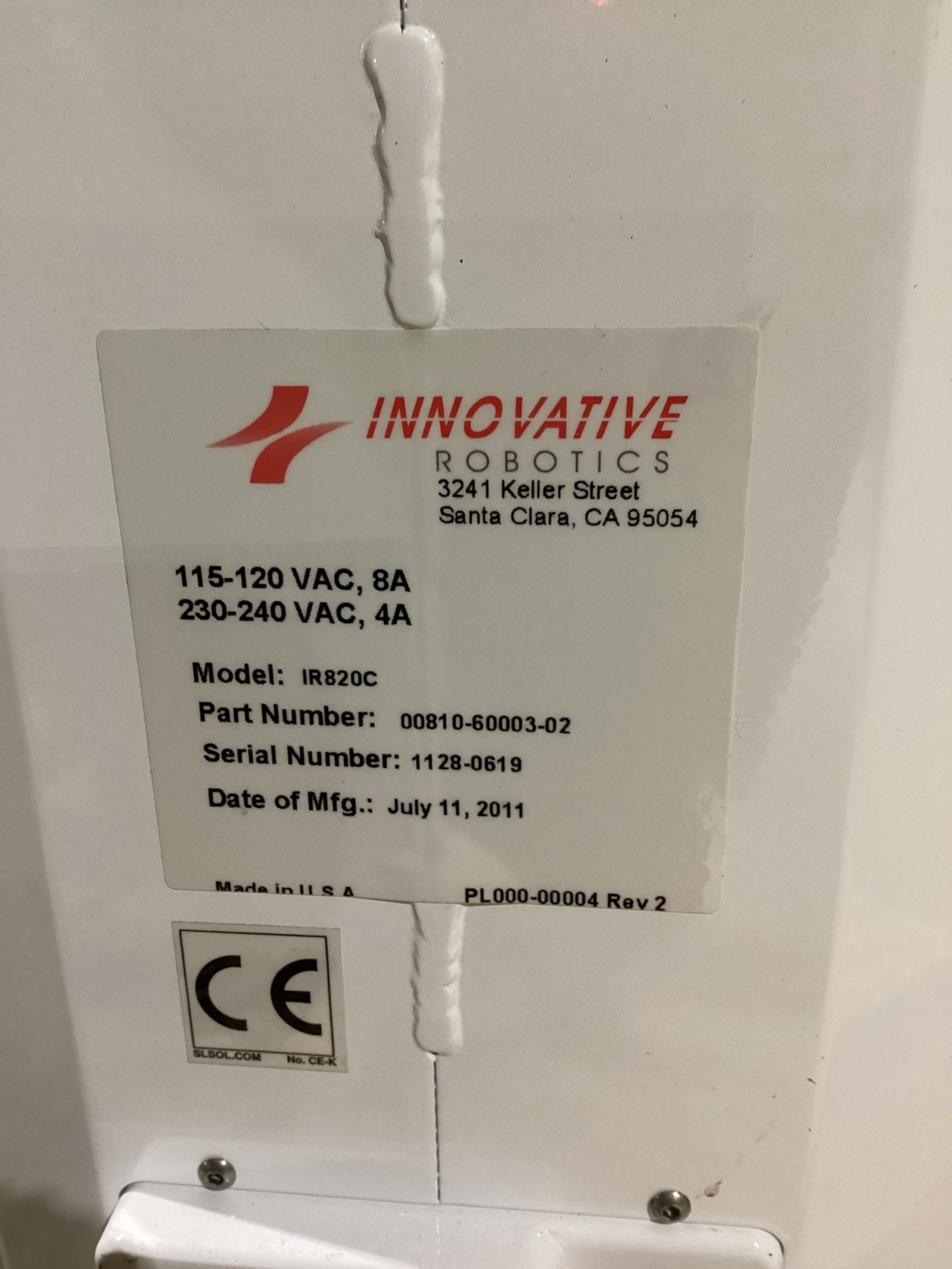 Innovative Robotics IR820C SCARA Robot - NEW 7