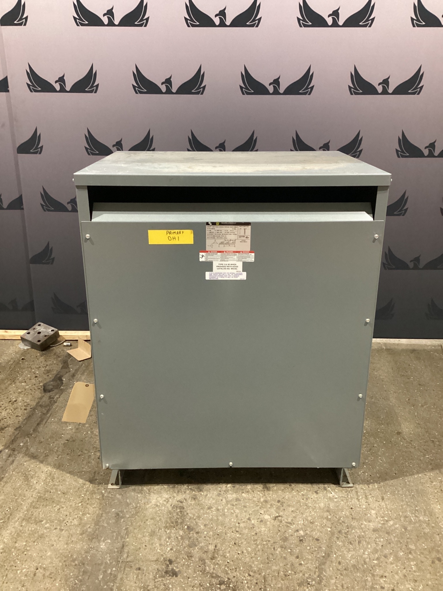 SQUARE D 3000T3H 300kVA Dry-Type Transformer 3PH 480V - 208Y/120V - USED 0
