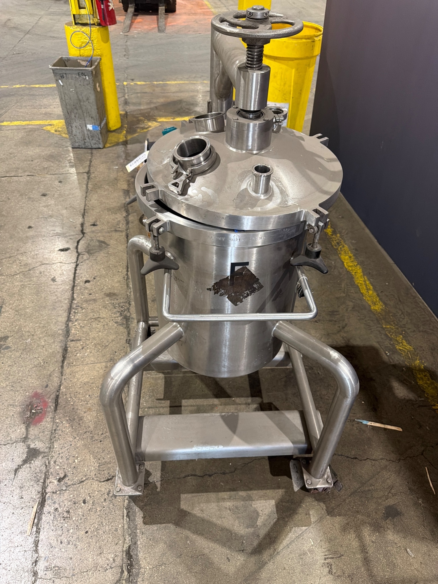 LEE INDUSTRIES 100LCBT STAINLESS ATMOSPHERIC PROCESS TANK USED 1