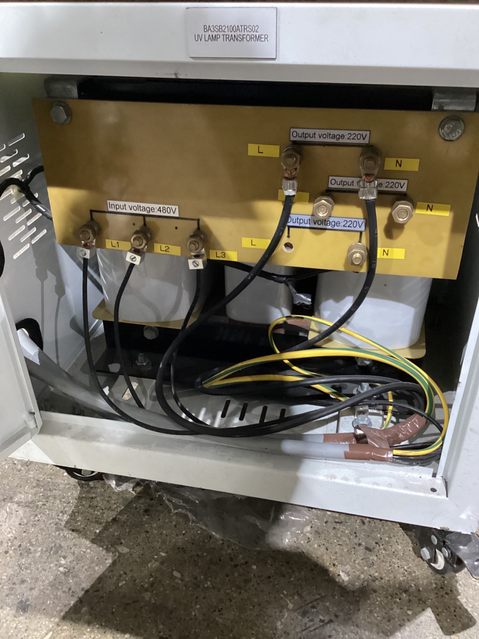 SHANGHAI DINGQI B2100A-06 15kVA Portable Transformer 480V - 220V USED 5