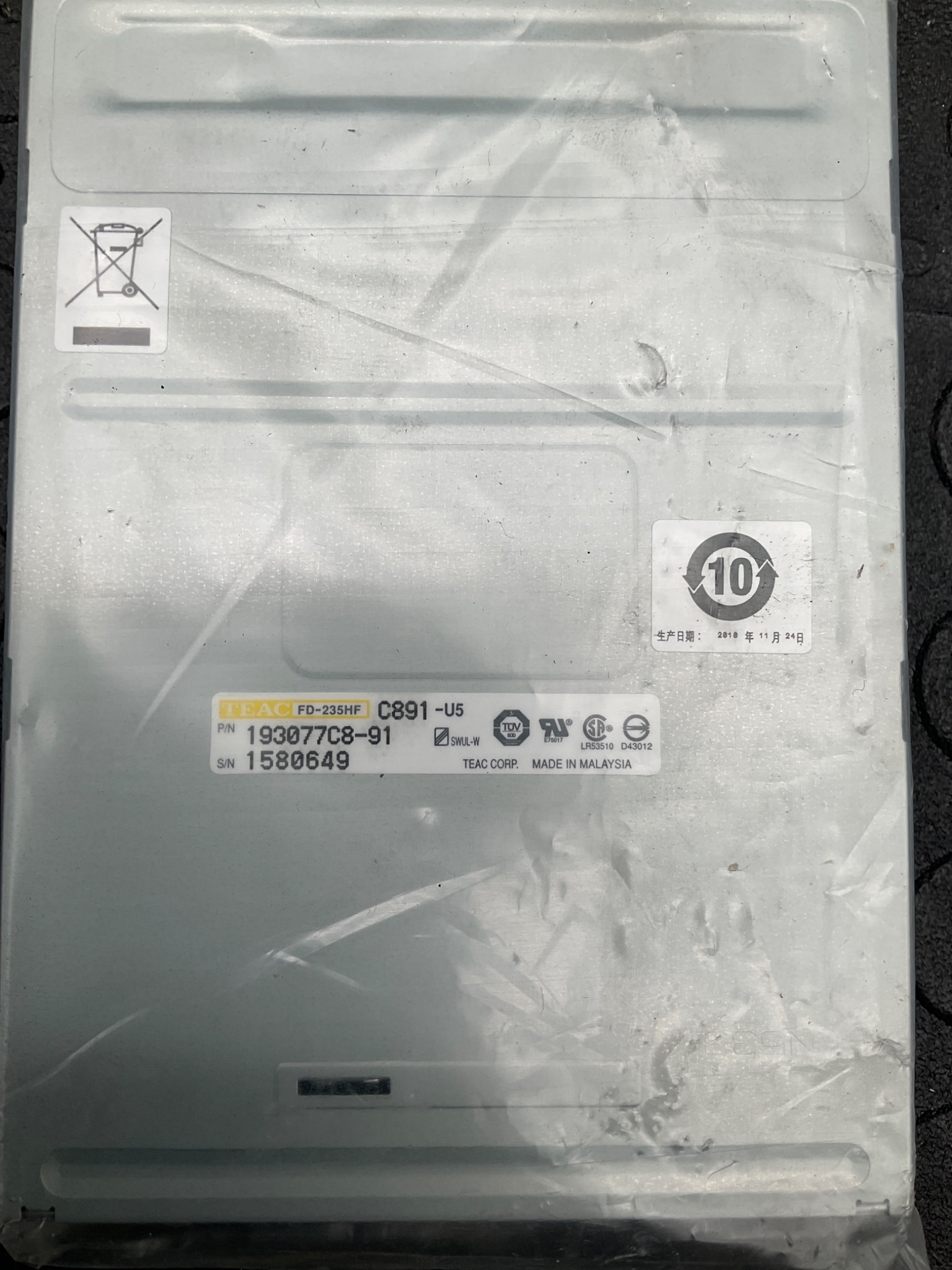 TEAC 193077C8-91 3.5" Floppy Disk Drive NEW 5