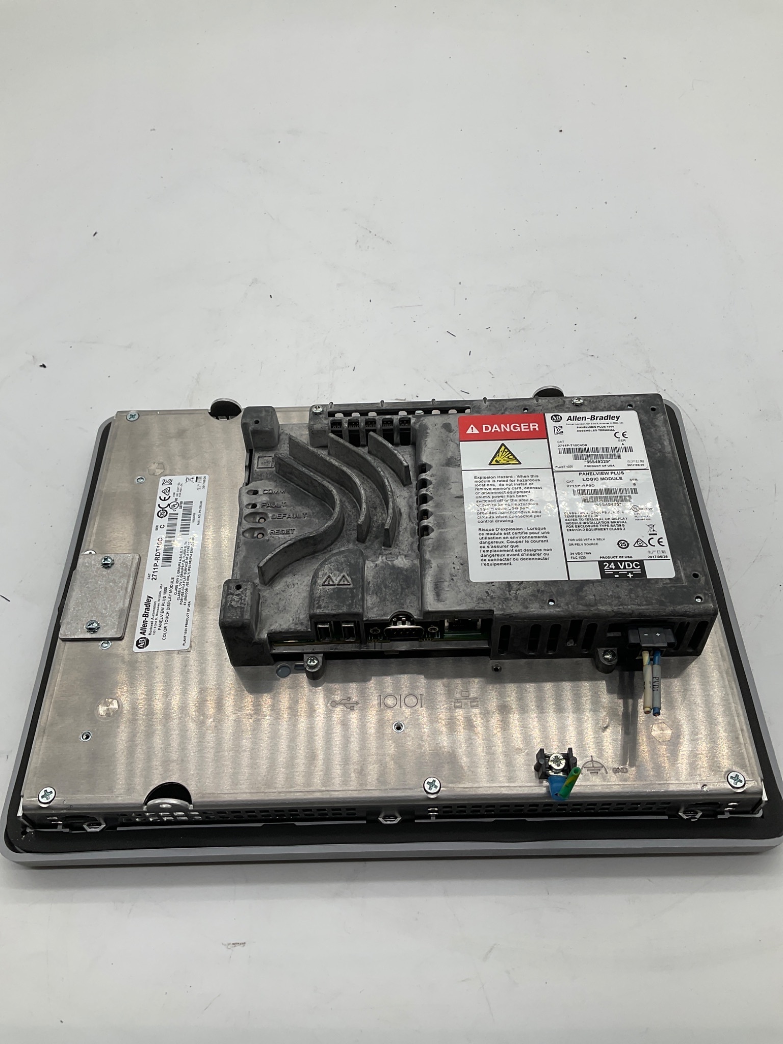 ALLEN-BRADLEY 2711P-RDT10C PanelView Plus 1000 Color Touch Display Module USED 1