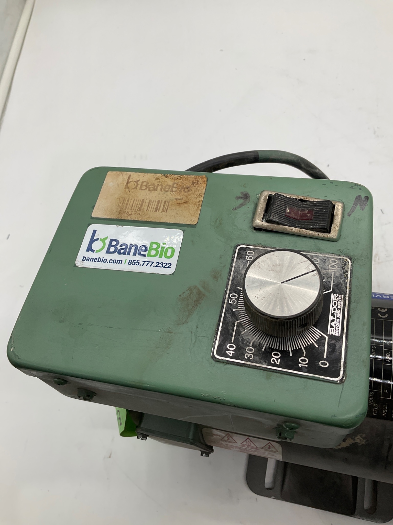 BALDOR CDP3310 DC Gearmotor With Speed Controller USED 1