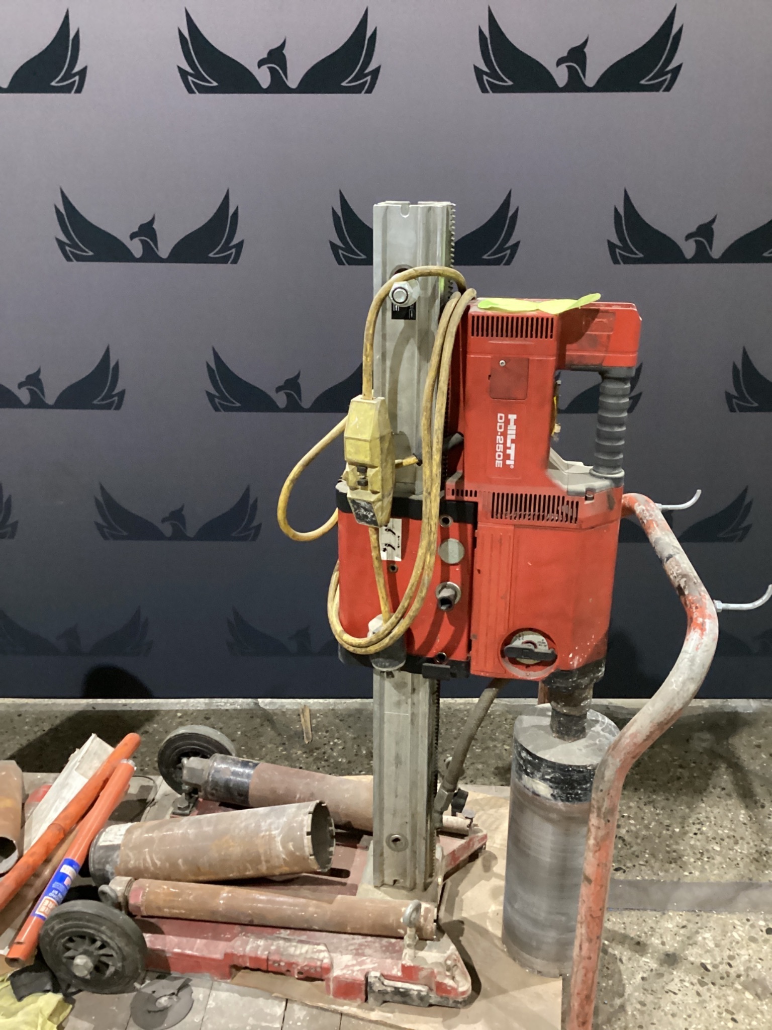 HILTI DD-250E Core Drill with Stand & Extra Bits USED 1