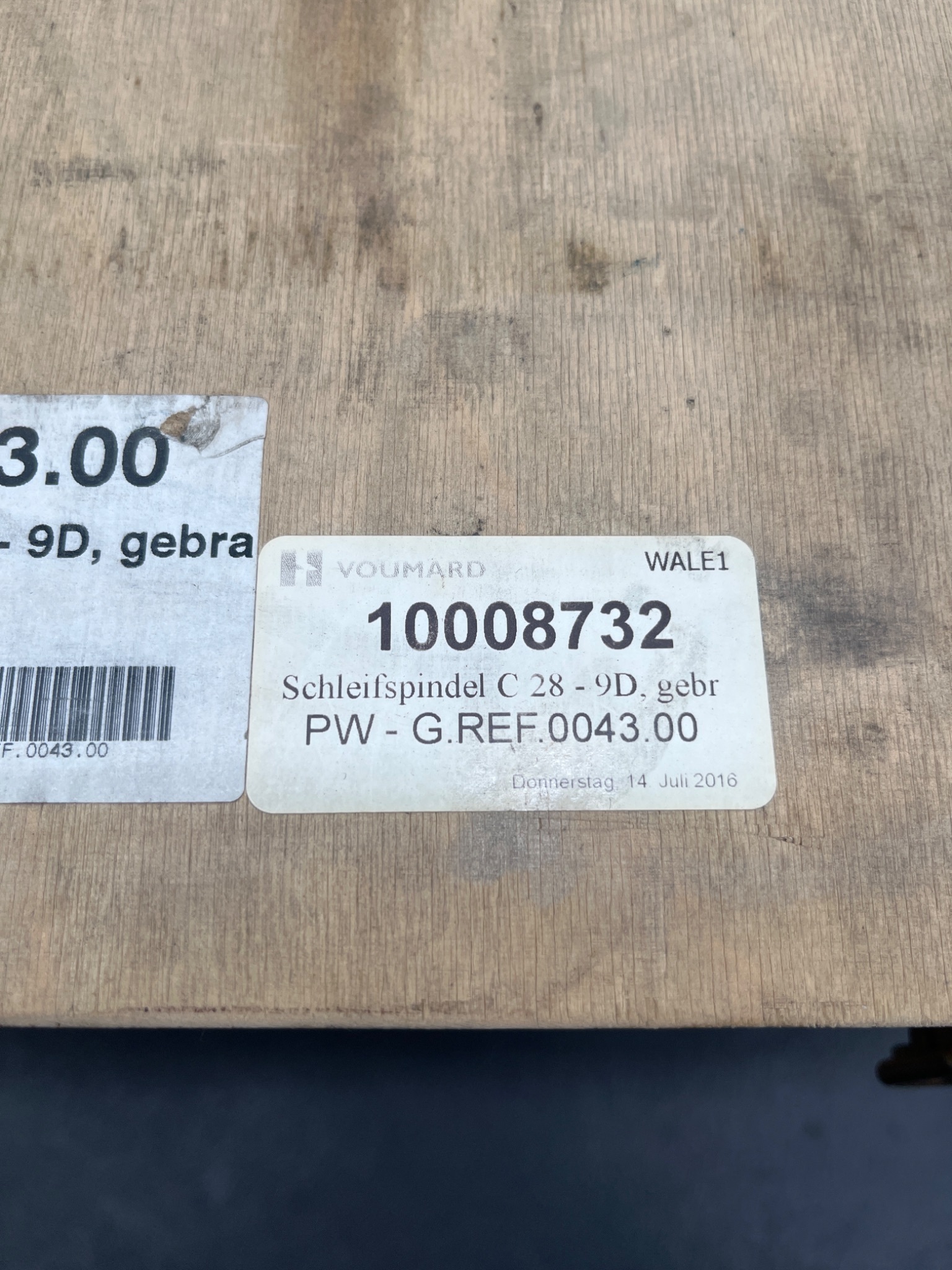 PETER WOLTERS C 28-9D Grinding Spindle 0043.00 USED 4