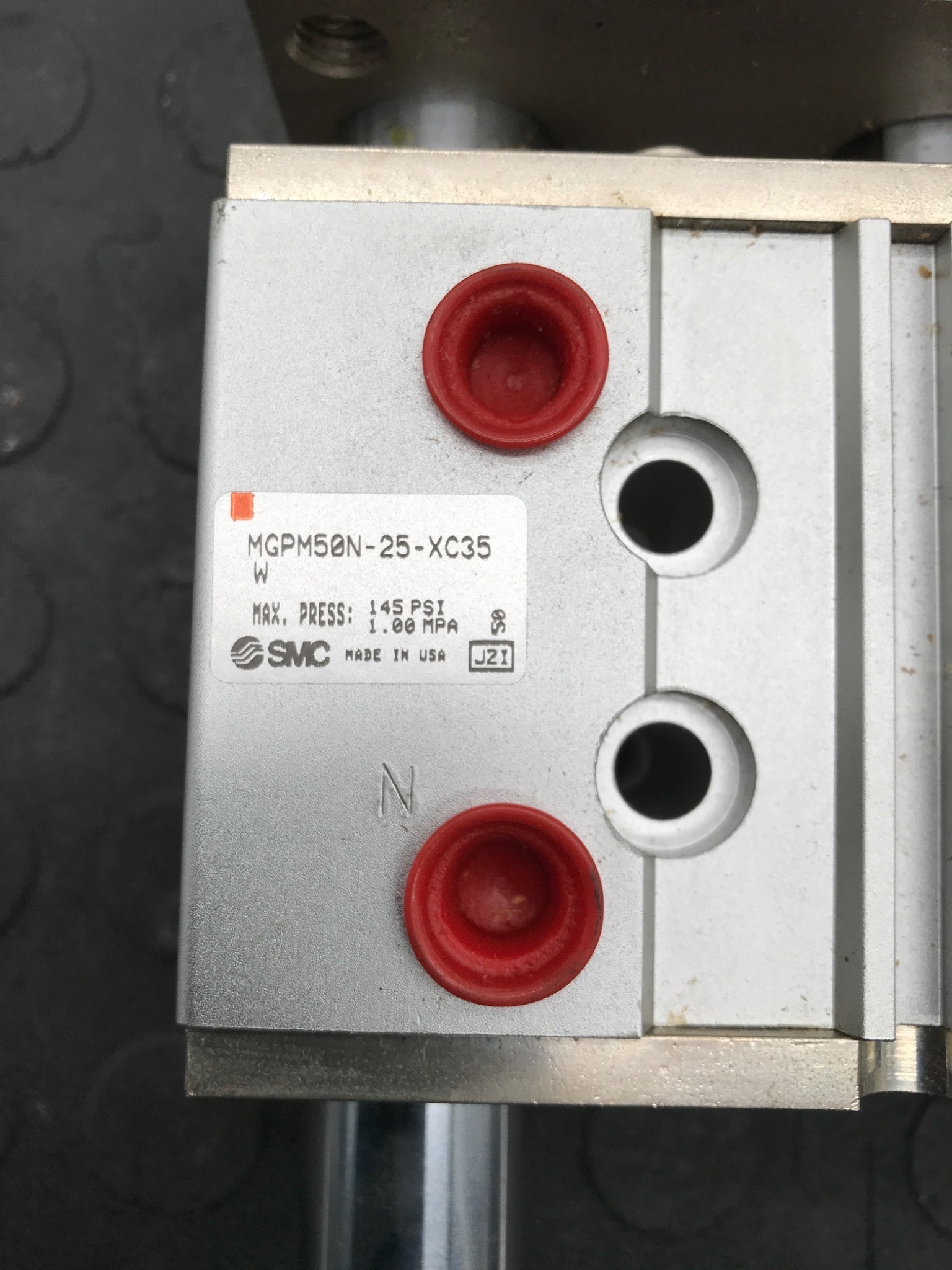 SMC PNEUMATICS MGPM50N‑25‑XC35W Compact Guided Air Cylinder USED 1