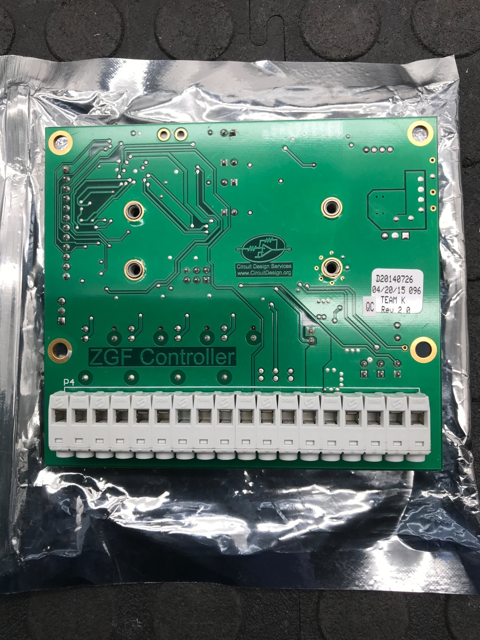 Circuit Design Services D20140726 ZGF Controller PCB Rev 2.0 Team K Circuit Board 1