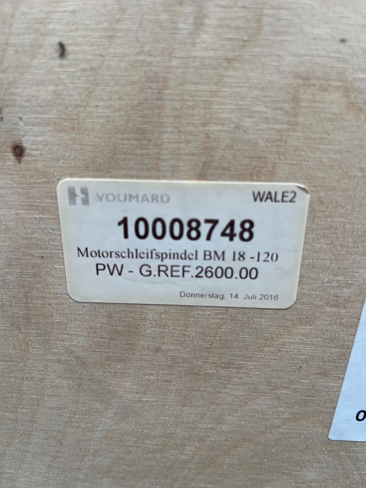 LAPMASTER WOLTERS BM 18-120 Motor Grinding Spindle USED Factory Repaired 5