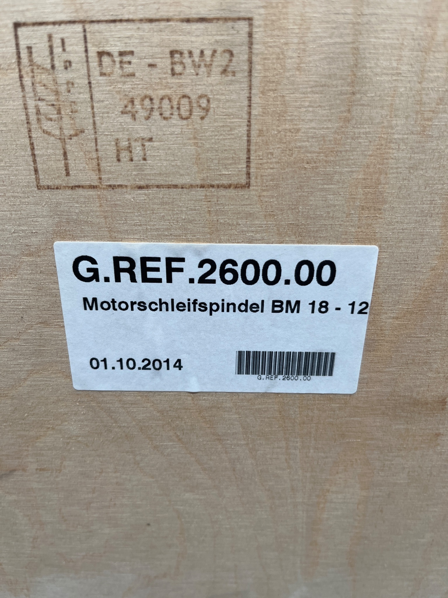 LAPMASTER WOLTERS BM 18-120 Motor Grinding Spindle USED Factory Repaired 6
