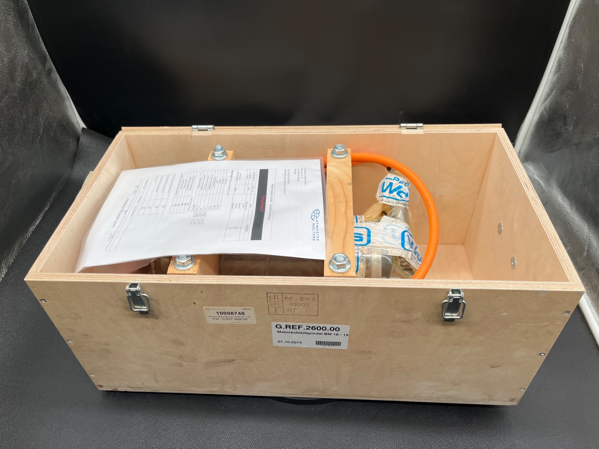 LAPMASTER WOLTERS BM 18-120 Motor Grinding Spindle USED Factory Repaired 7