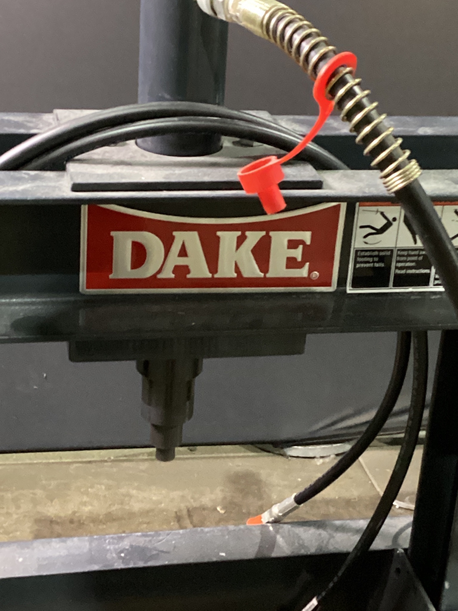 DAKE B-10 Arbor Press 10 Ton Capacity USED 4