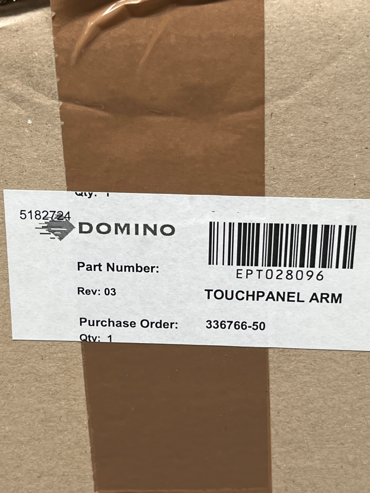 DOMINO EPT028096 Touchpanel Arm NEW 4