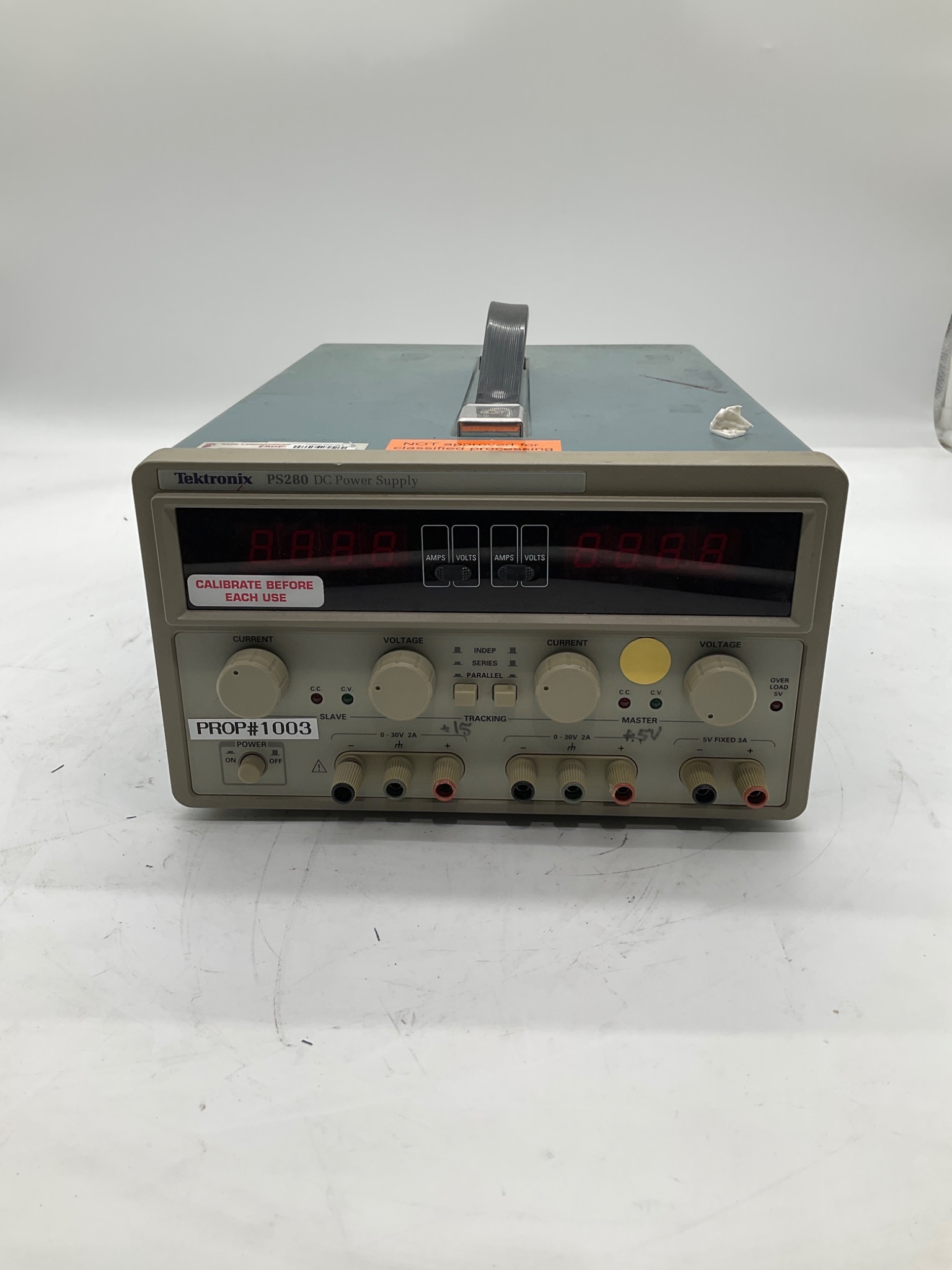 TEKTRONIX PS280 Triple Output DC Power Supply USED 0