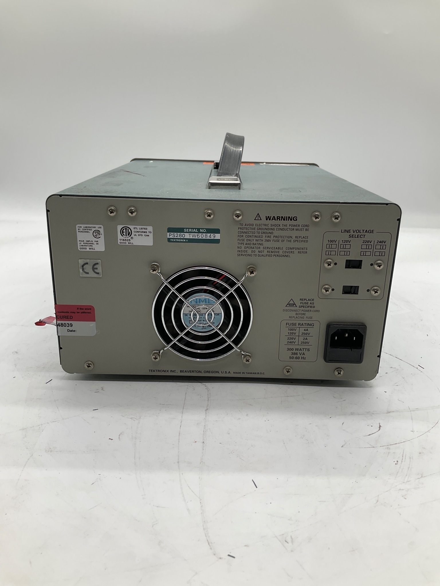 TEKTRONIX PS280 Triple Output DC Power Supply USED 4