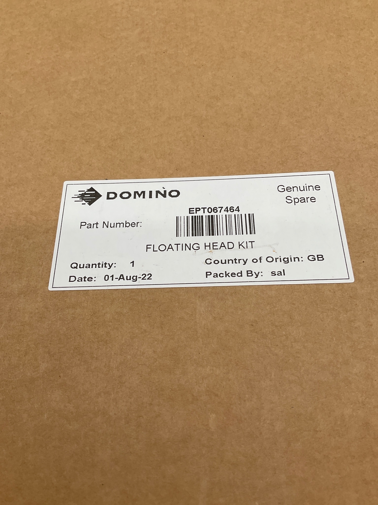 Domino EPT067464 Floating Head Kit NEW 1