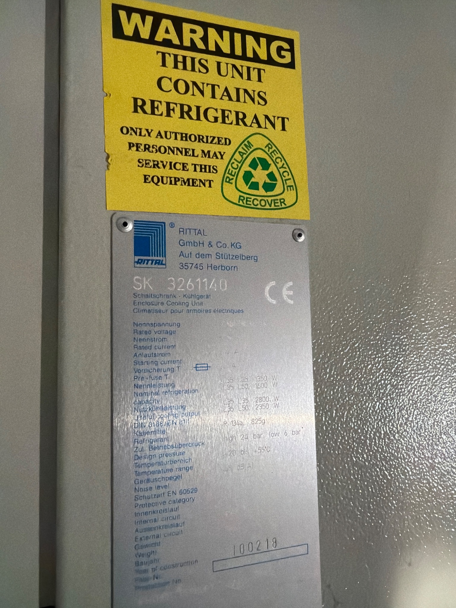 Rittal SK 3261140 Enclosure Cooling Unit USED 4