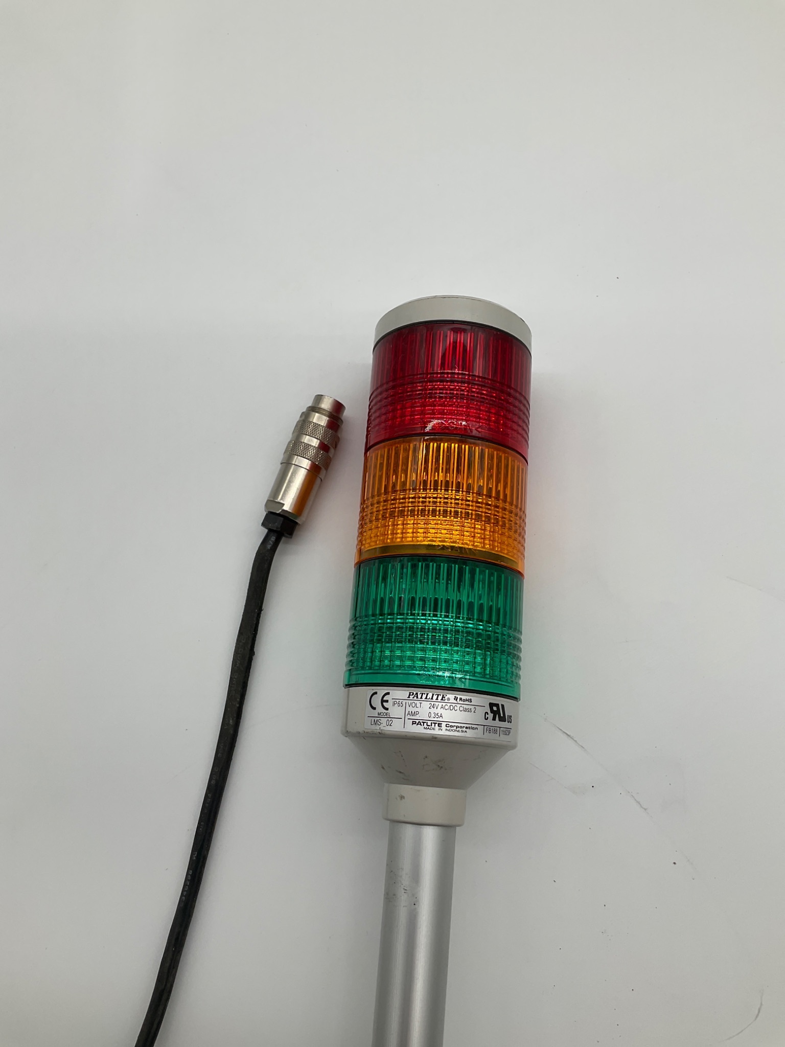 Patlite LMS-02 Signal Tower Light 24V AC/DC USED 1
