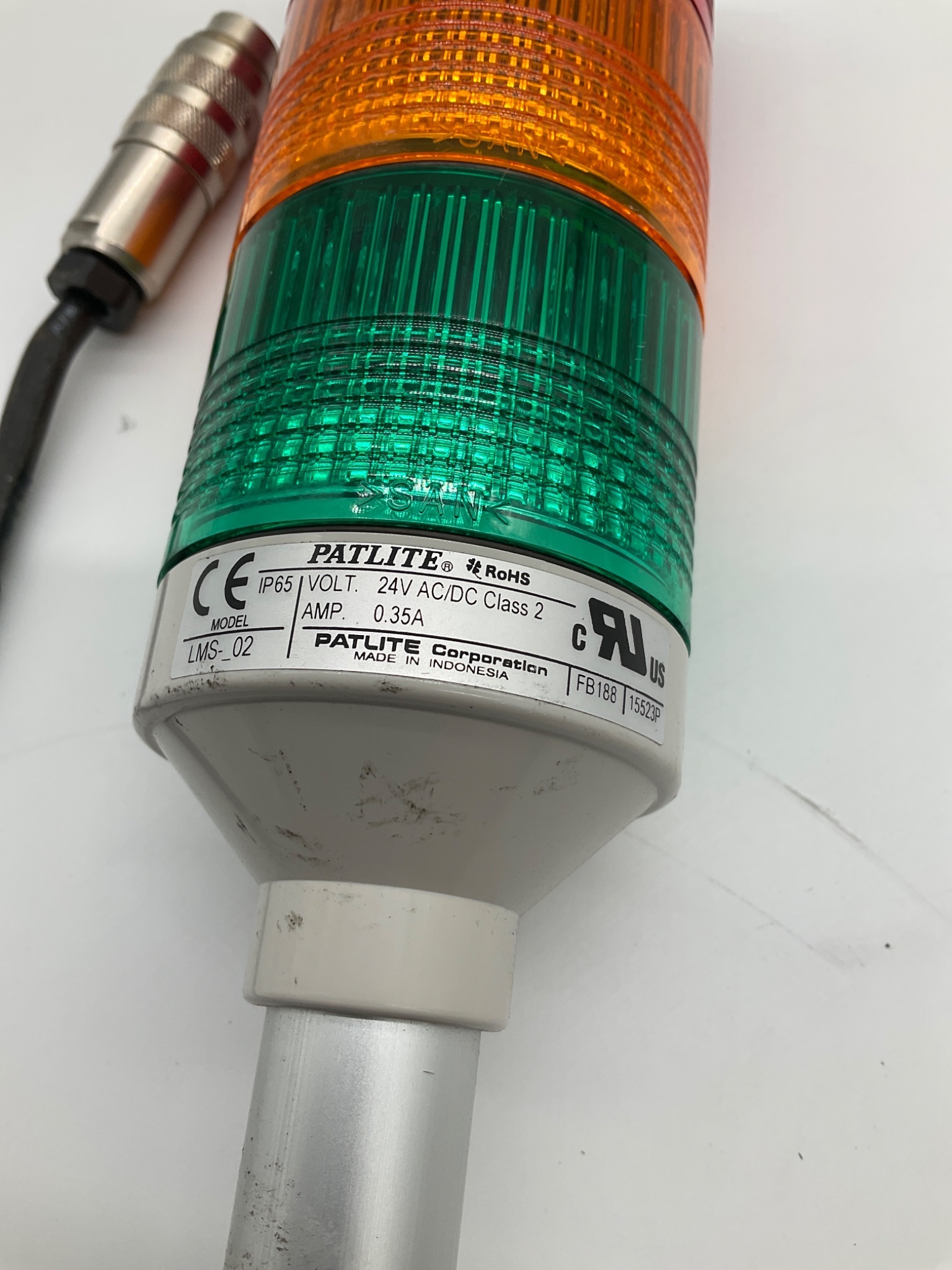 Patlite LMS-02 Signal Tower Light 24V AC/DC USED 2