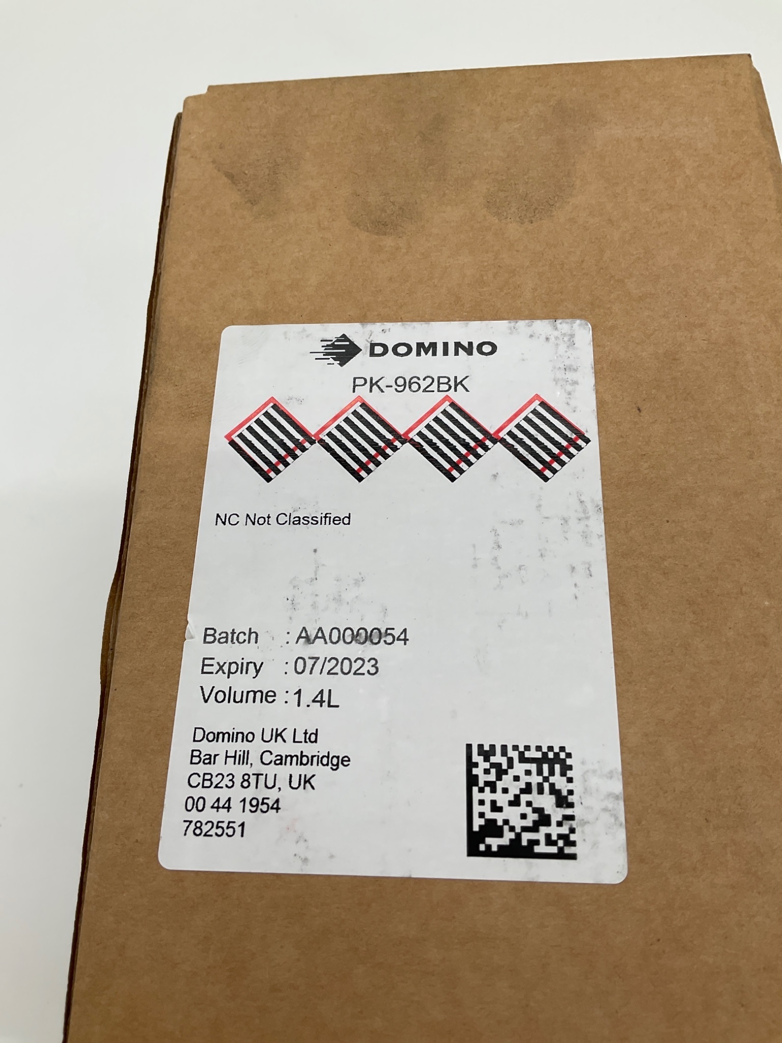 Domino PK-962BK Ink 1.4L Bottle NEW 1