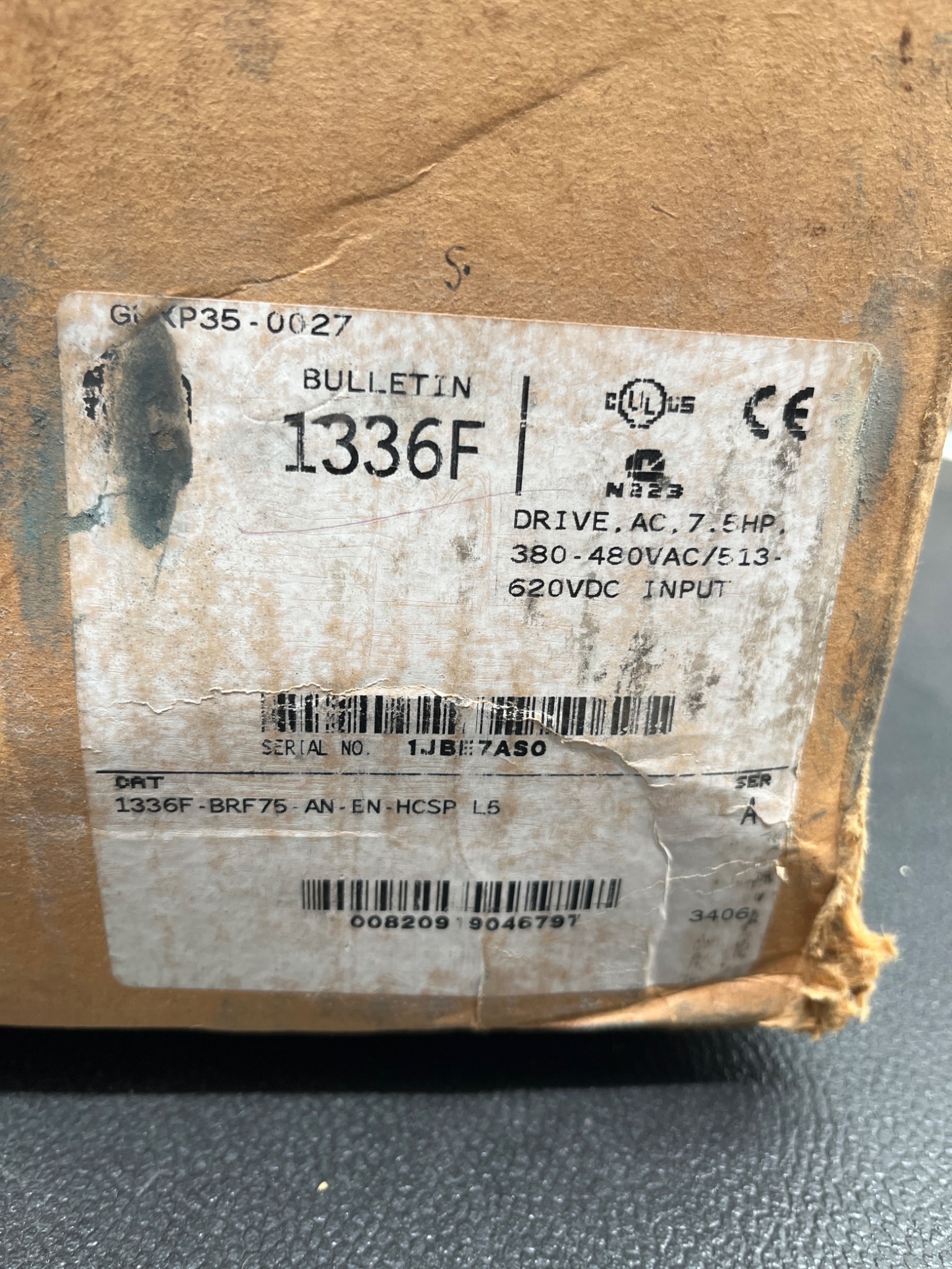 Allen Bradley 1336F-BRF75-AN-EN-HCSP 1336F AC Drive 7.5HP USED 2